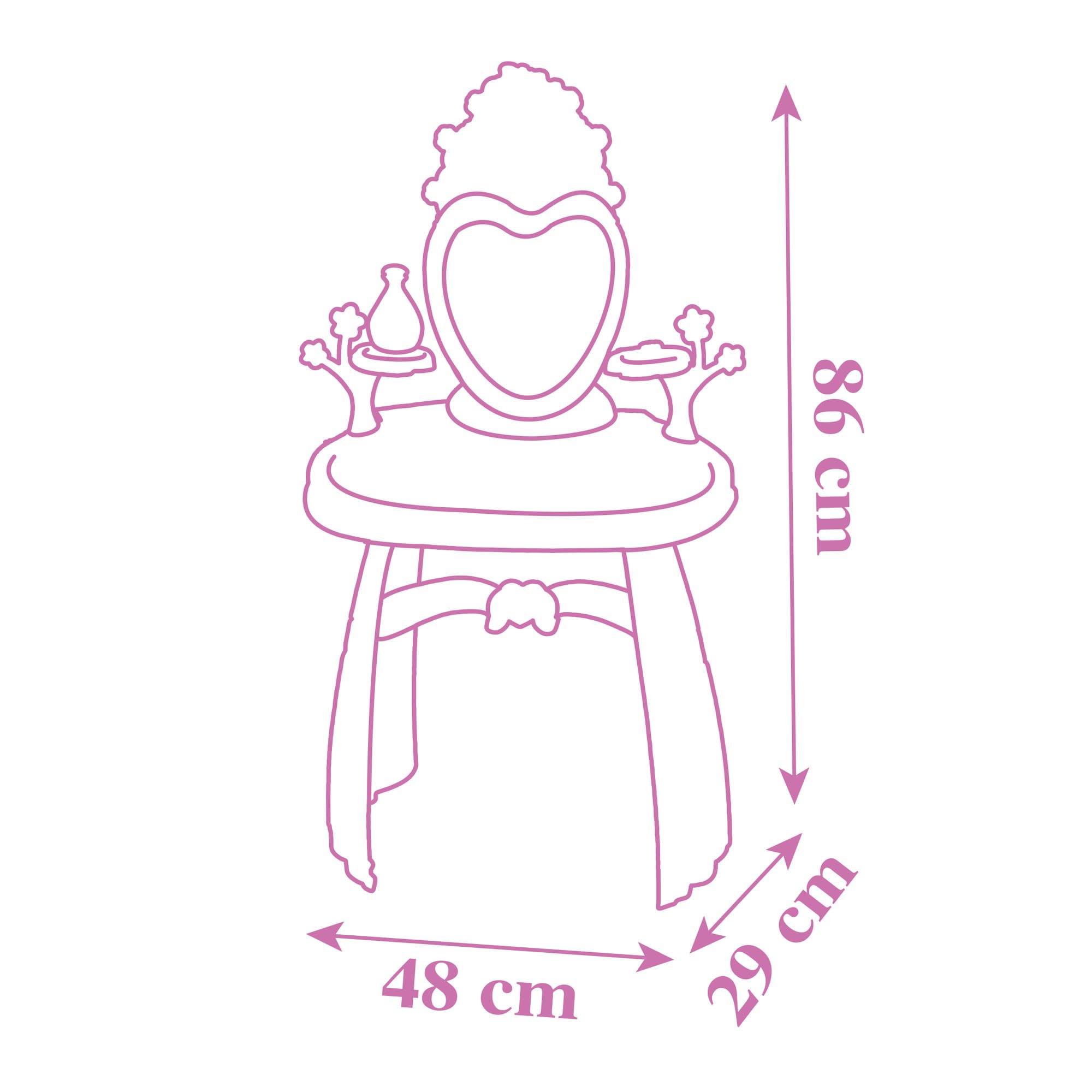 smoby-disney-princess-frisiertisch-schminktisch-kinder image 6