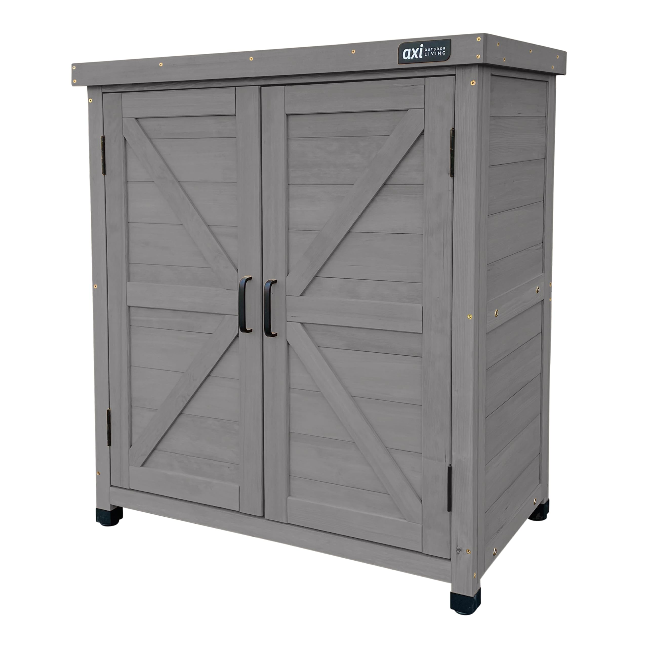axi-felix-classic-gartenschrank-holz-warmes-grau-80x45x93-cm image 1