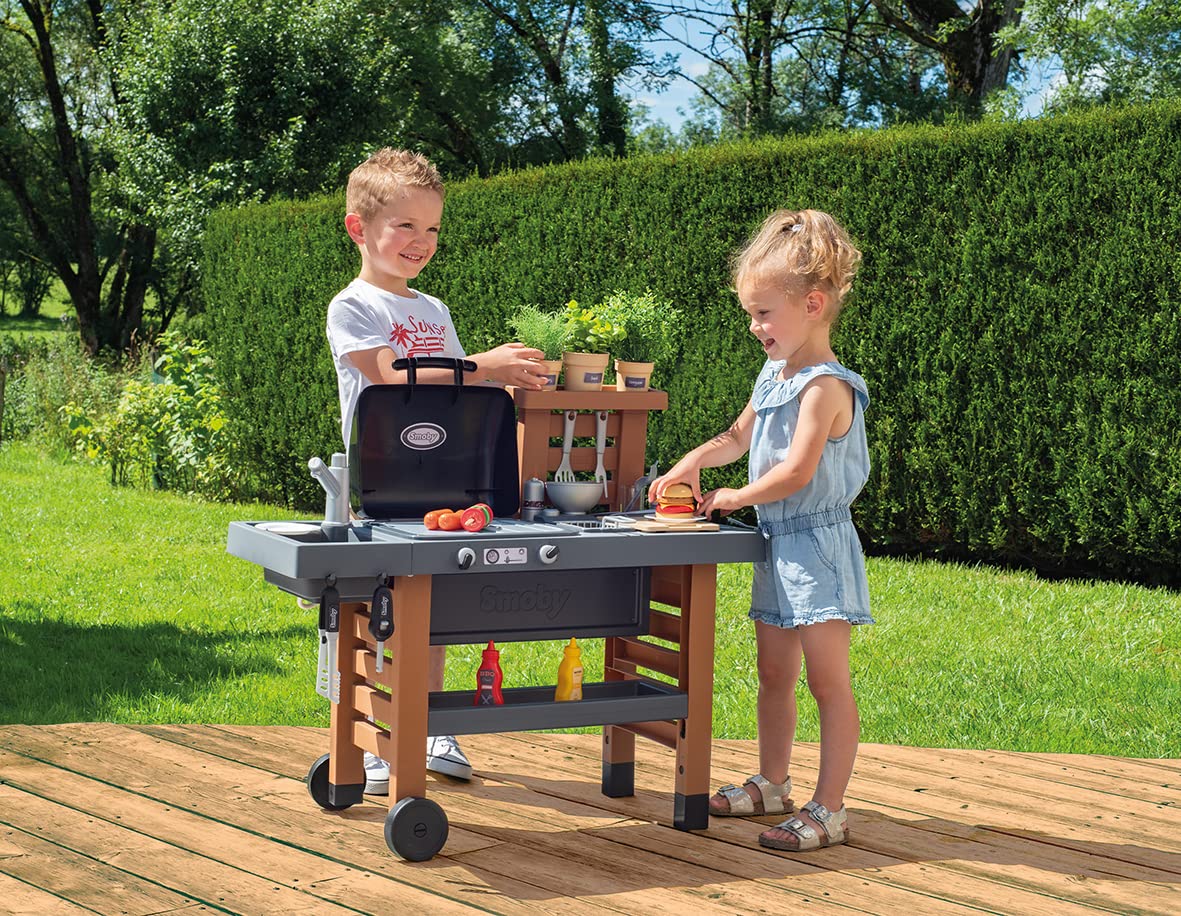 smoby-tefal-outdoor-gartenspielk-che-mit-grill-und-zubeh-r image 4