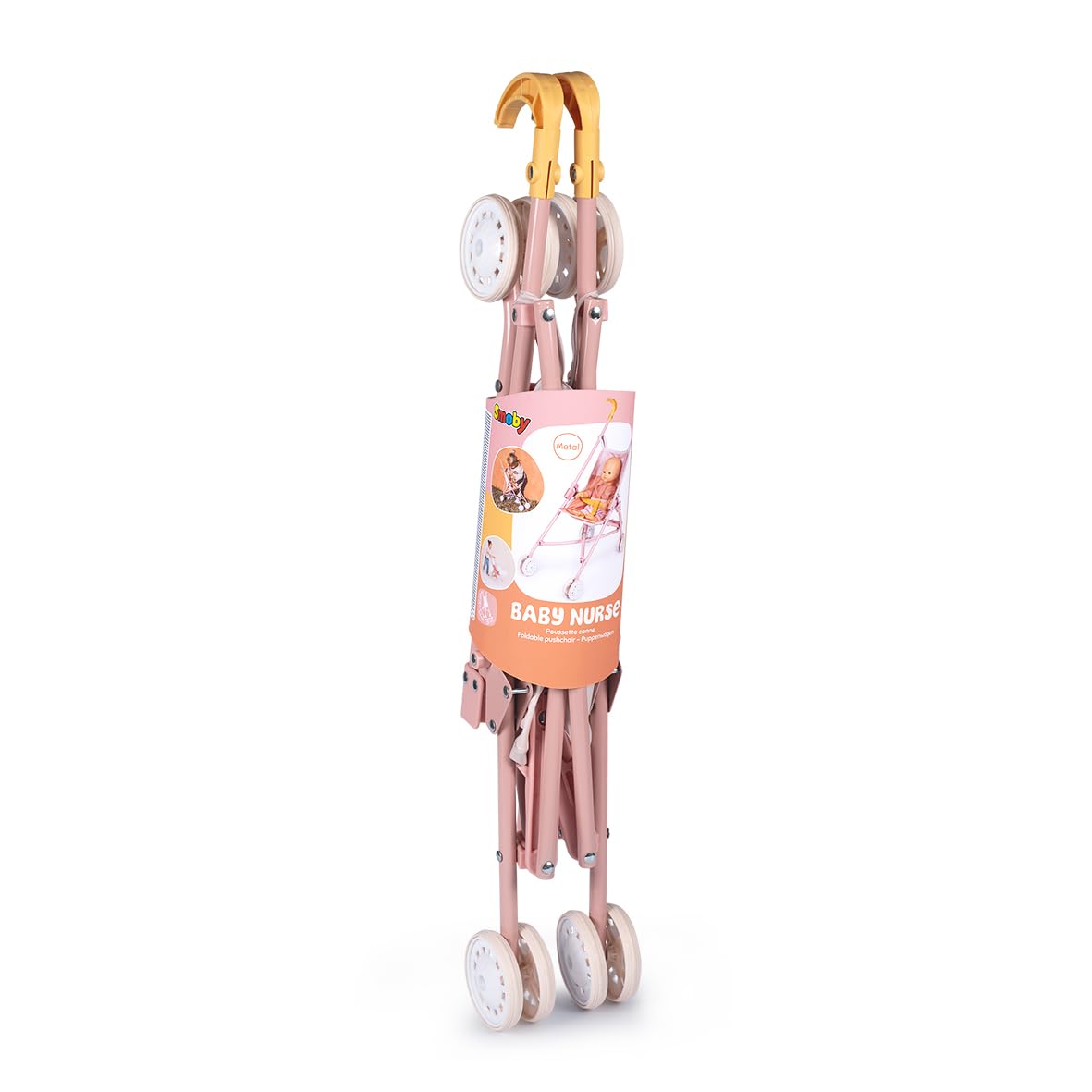 smoby-baby-nurse-puppenbuggy-puppenwagen-rosa-ab-2-jahre image 7