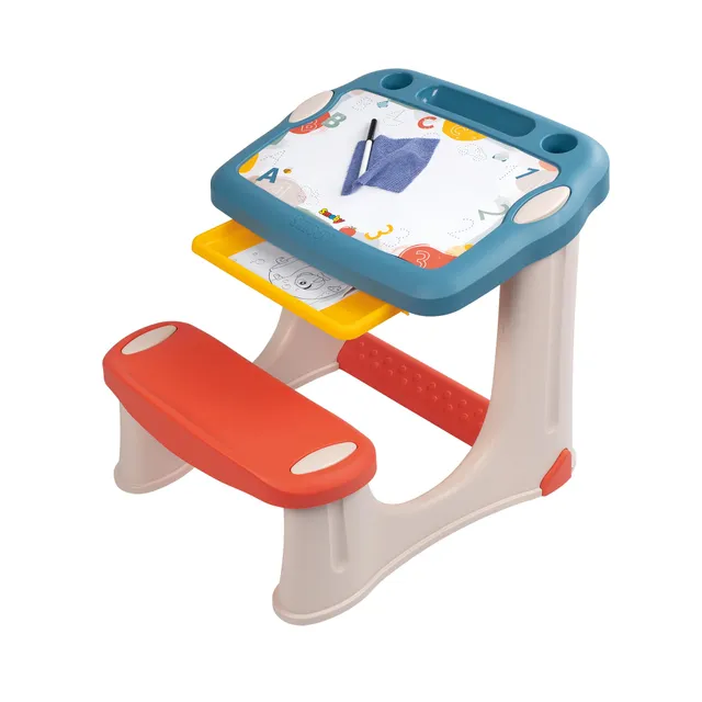 smoby-magisches-pult-kinderschreibtisch-mit-schublade image 1