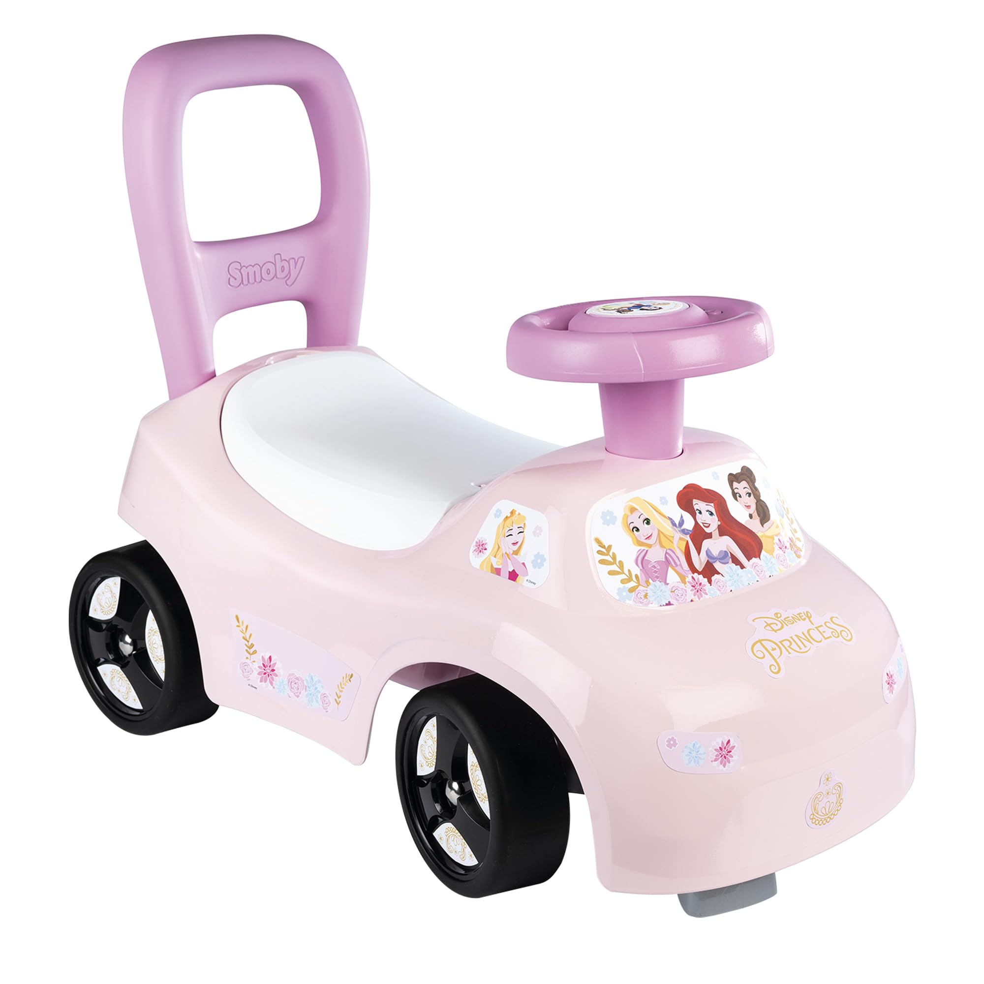 smoby-disney-princess-rutschauto-mit-hupenlenkrad image 1