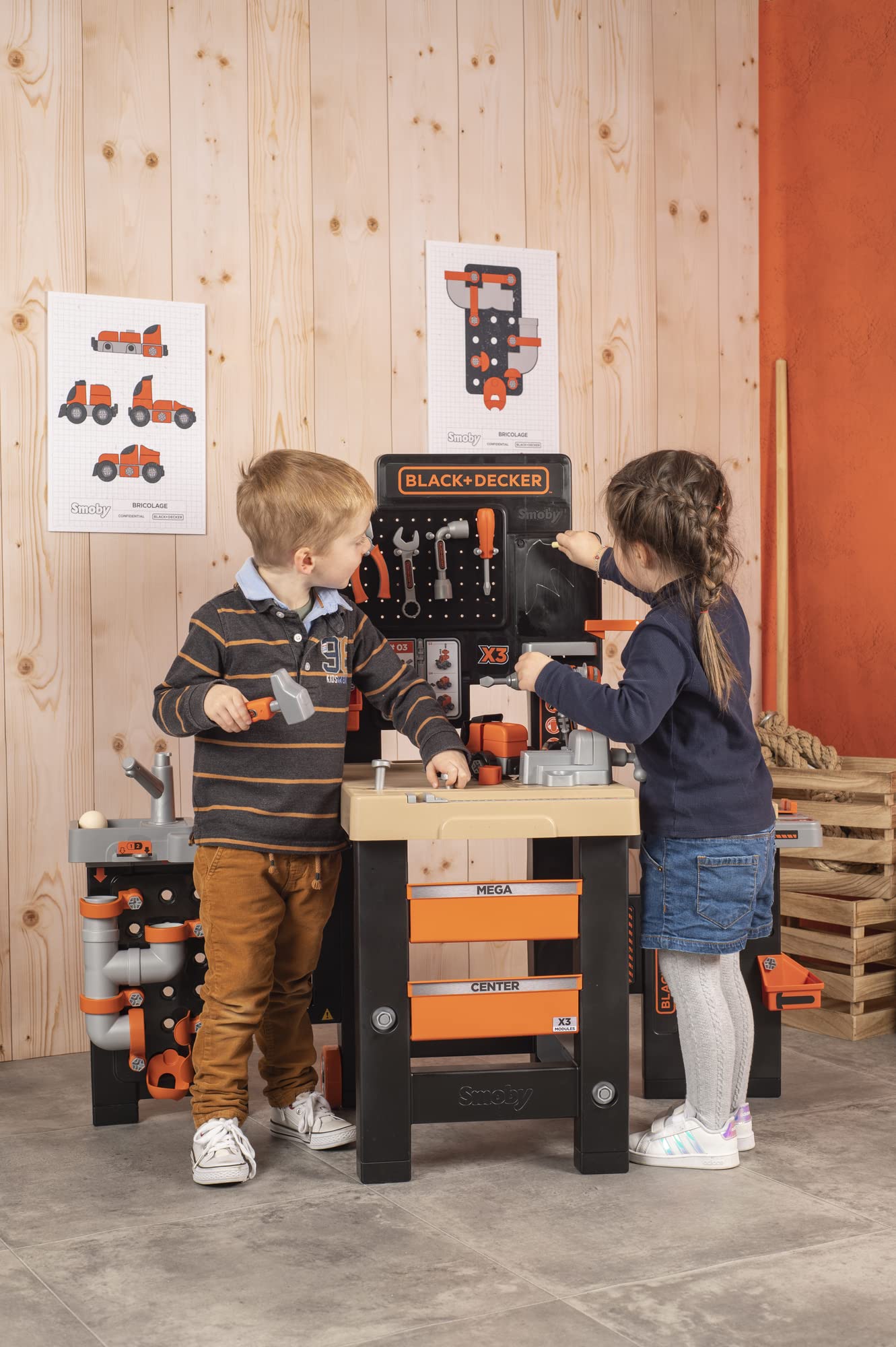 smoby-black-decker-mega-werkbank-spielwerkbank-100-teile-ab-3-j image 7