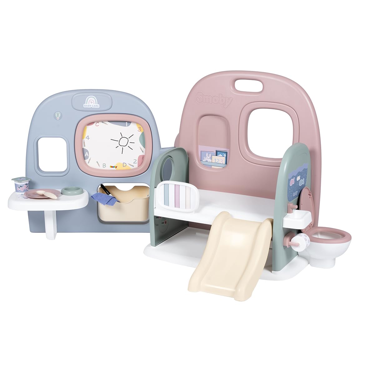 smoby-baby-care-puppen-kita-spielcenter-rosa-360-ab-3-jahren image 1