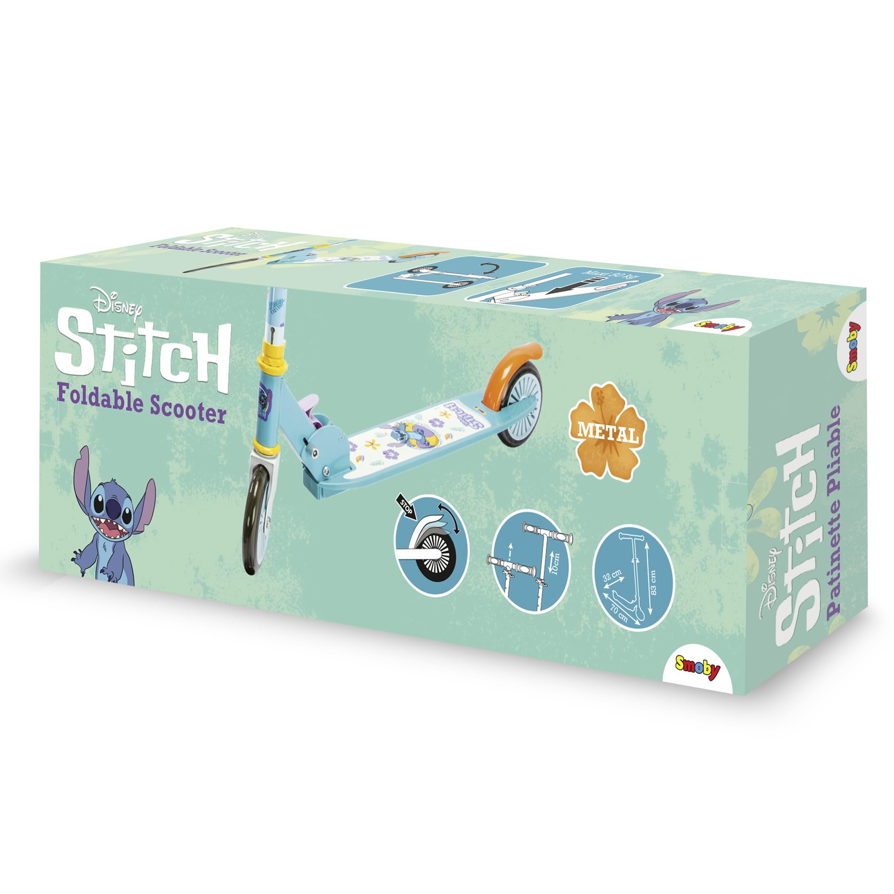 smoby-lilo-stitch-2-rad-scooter-roller-klappbar-ab-5-jahren image 5