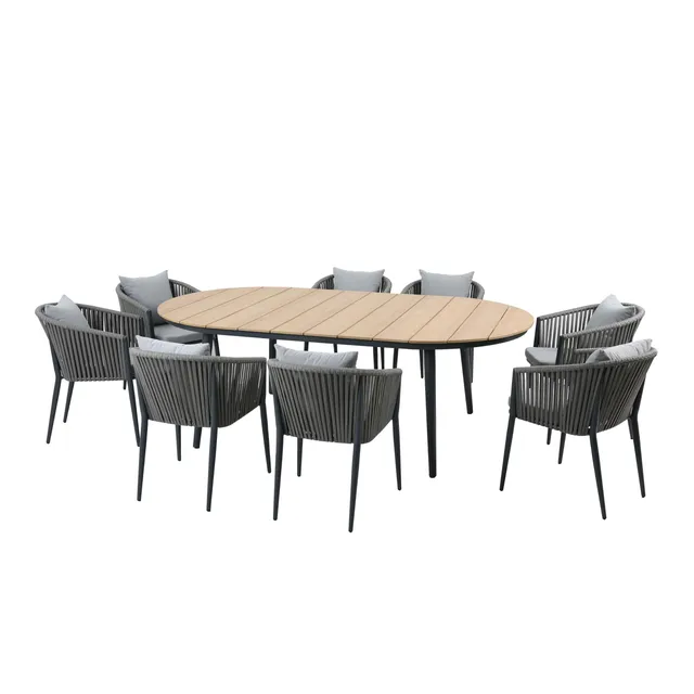 axi-chay-gartenset-grau-8-personen-tisch-220-cm-mit-kissen image 1