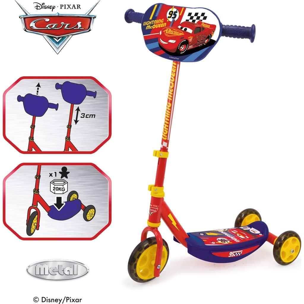 smoby-disney-cars-roller-dreirad-scooter-3-r-der-ab-3-jahren image 2