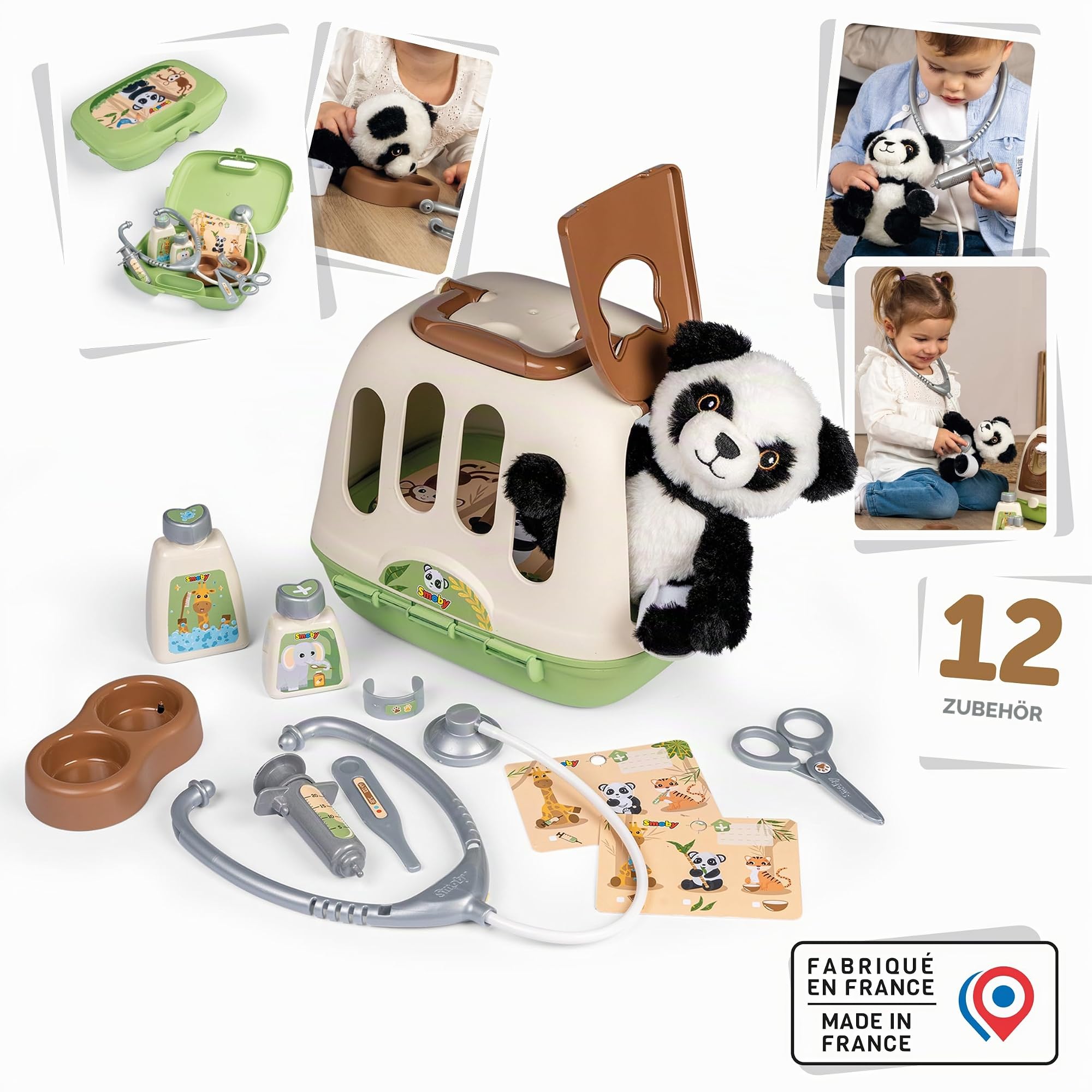 smoby-baby-care-tierarztkoffer-panda-transportbox-ab-3j image 2