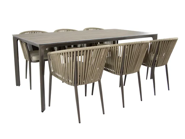 axi-resi-gartenset-taupe-mit-6-st-hlen-200-cm-holzoptik image 1