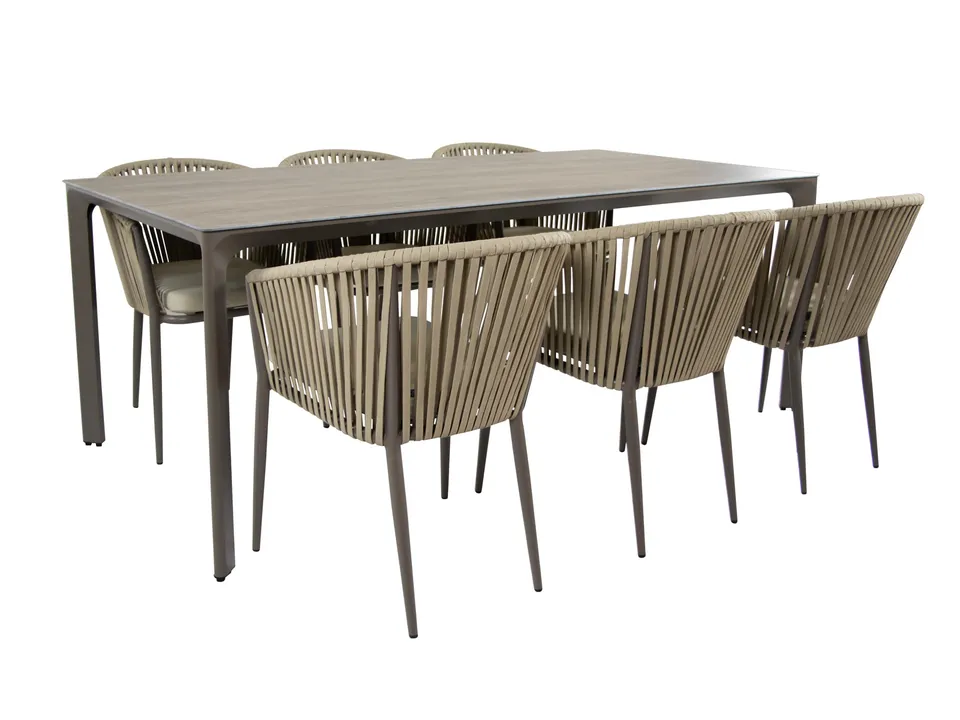 axi-resi-gartenset-taupe-mit-6-st-hlen-200-cm-holzoptik image 1