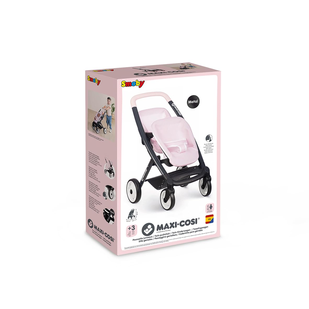 smoby-maxi-cosi-zwillings-puppenwagen-f-r-2-puppen-bis-42-cm image 7