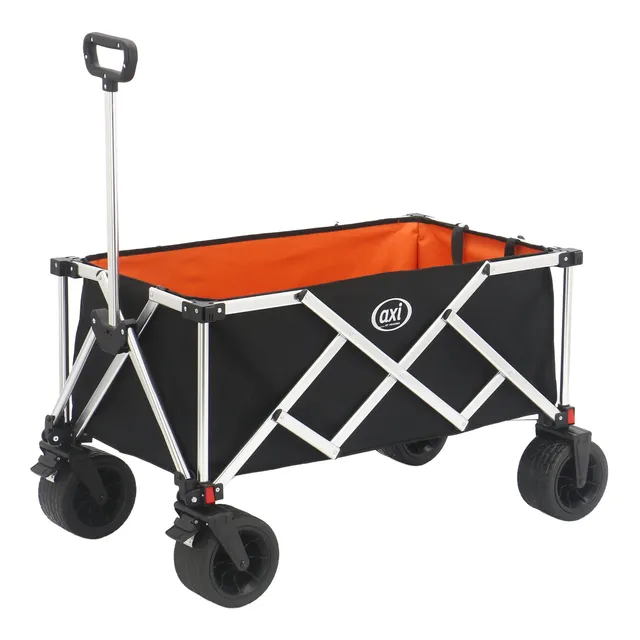 axi-classic-sb151-bollerwagen-faltbar-schwarz-orange-130-l image 1
