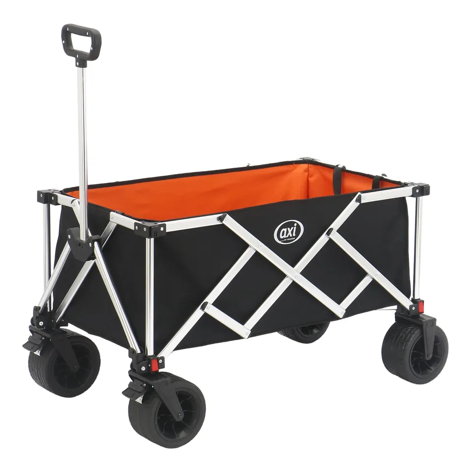 axi-classic-sb151-bollerwagen-faltbar-schwarz-orange-130-l image 1