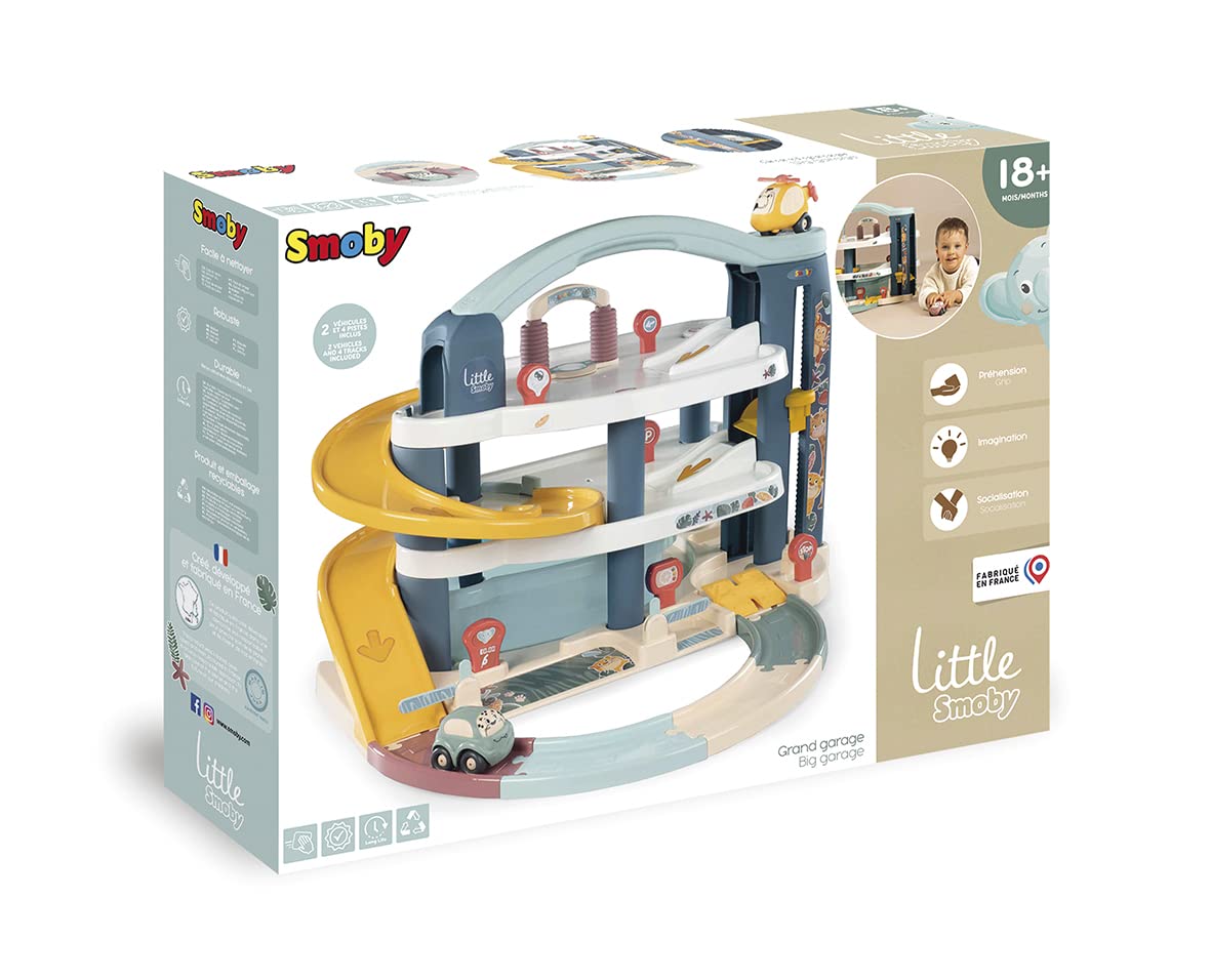 smoby-little-smoby-parkhaus-garage-3-ebenen-mit-auto image 8