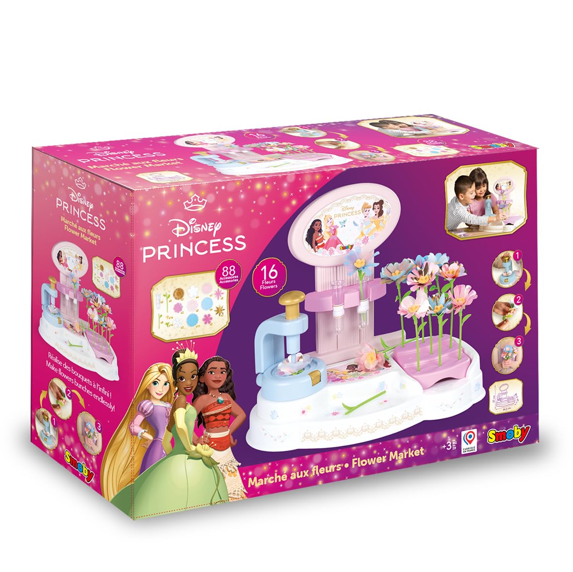 smoby-disney-princess-flower-market-blumen-bastelset-88-teilig image 7