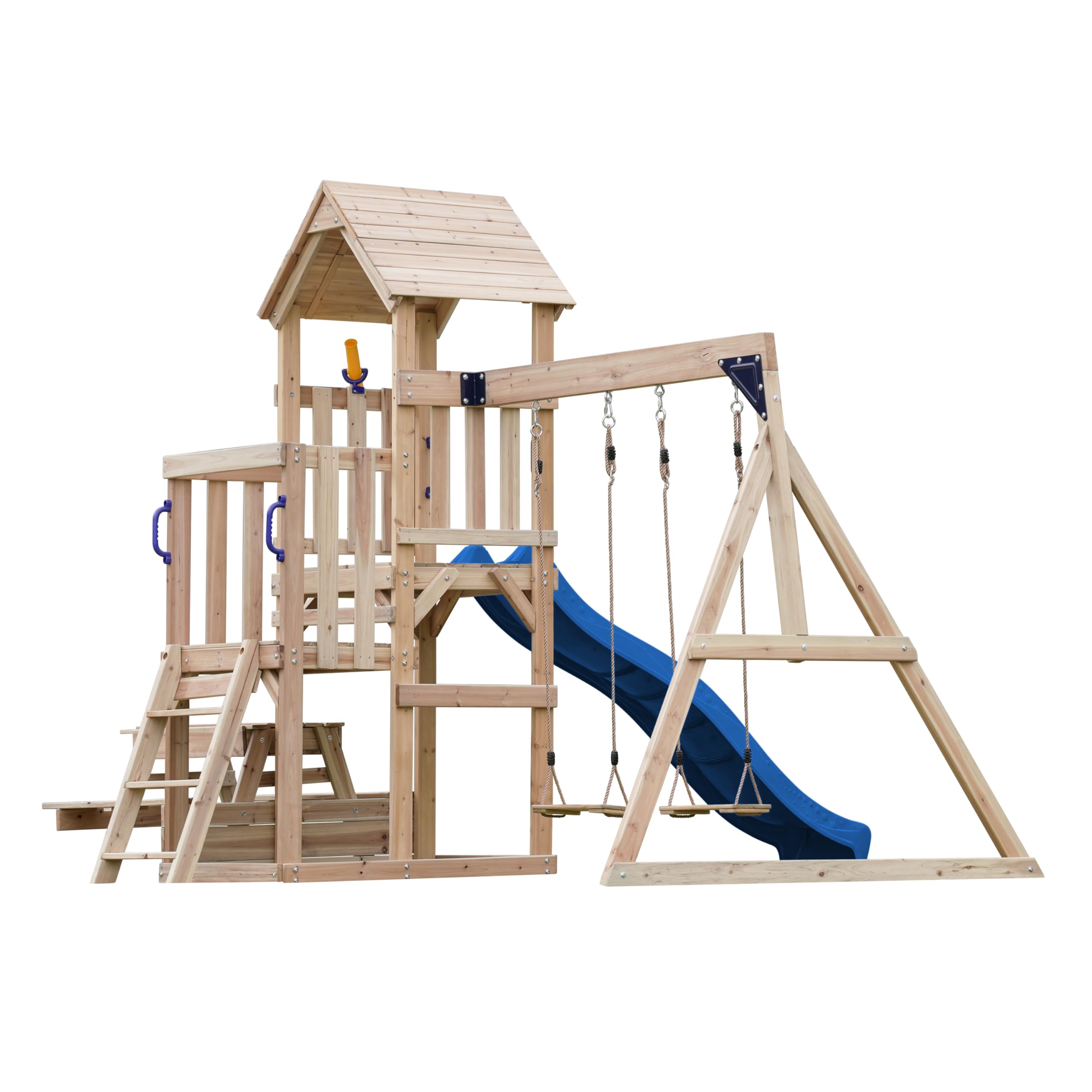 axi-mette-spielturm-holz-blau-mit-picknicktisch-rutsche image 7