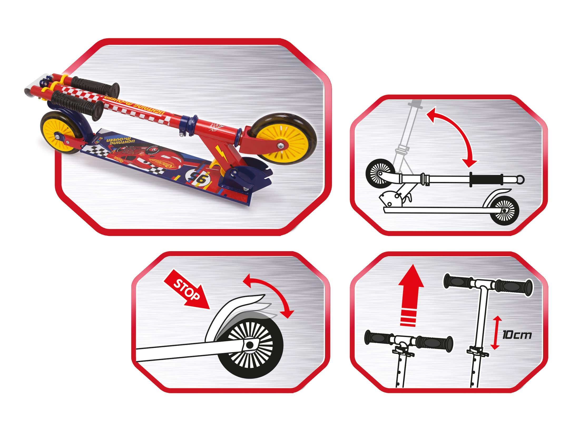 smoby-disney-cars-roller-scooter-2-r-der-klappbar-ab-5-jahre image 3