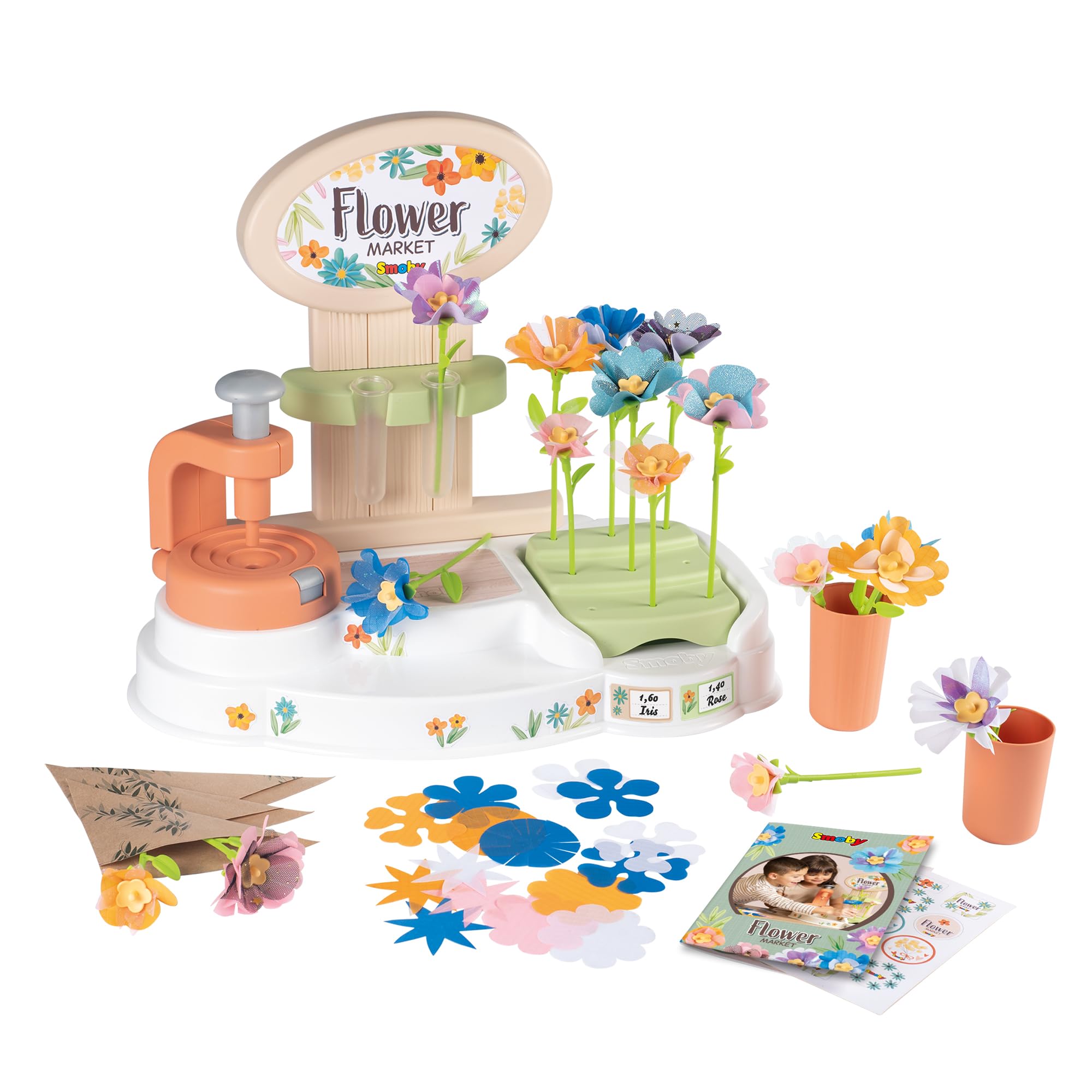 smoby-flower-market-kreativ-set-stoff-blumen-ab-3-jahre image 2
