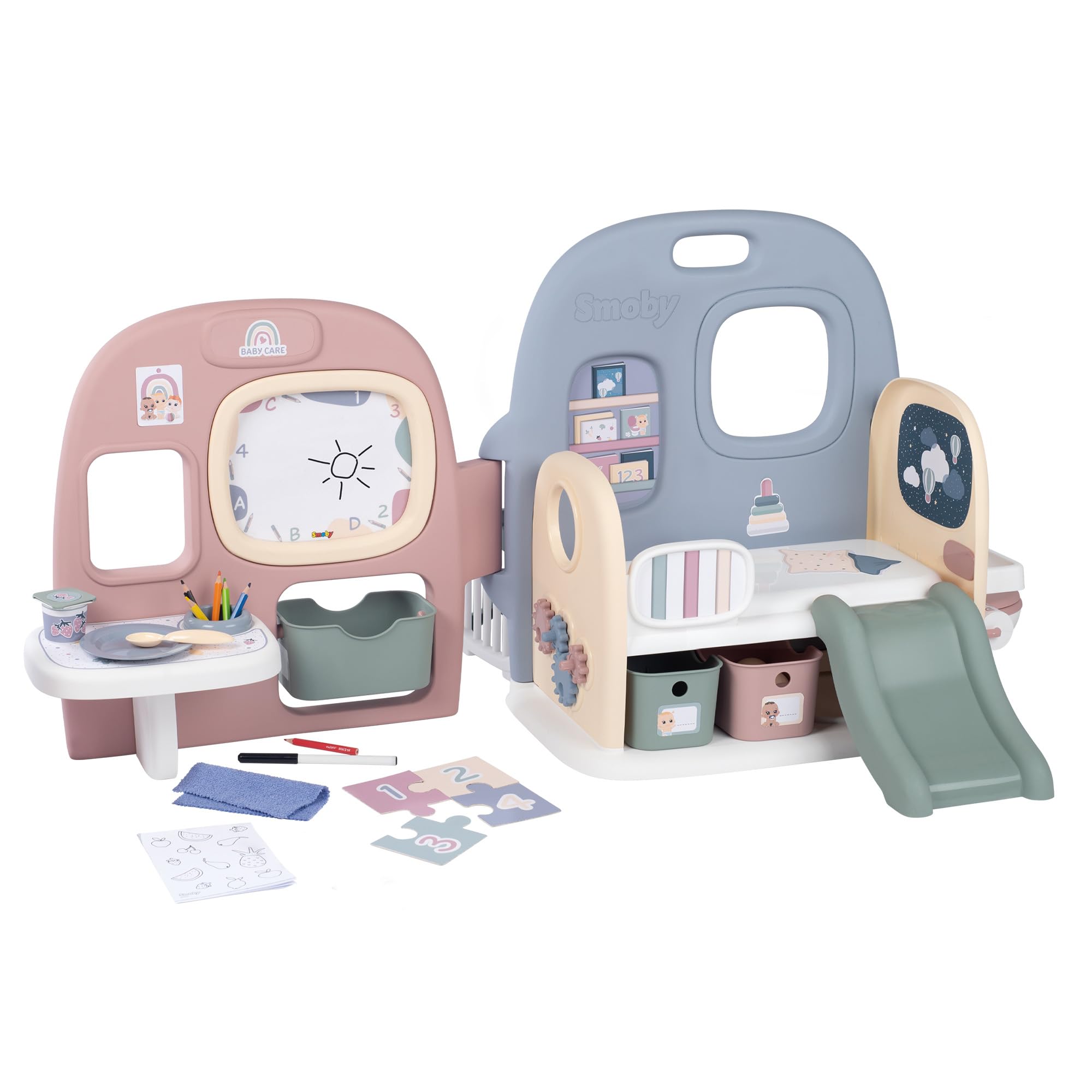 smoby-baby-care-puppen-kita-spielcenter-rosa-360-ab-3-jahren image 8