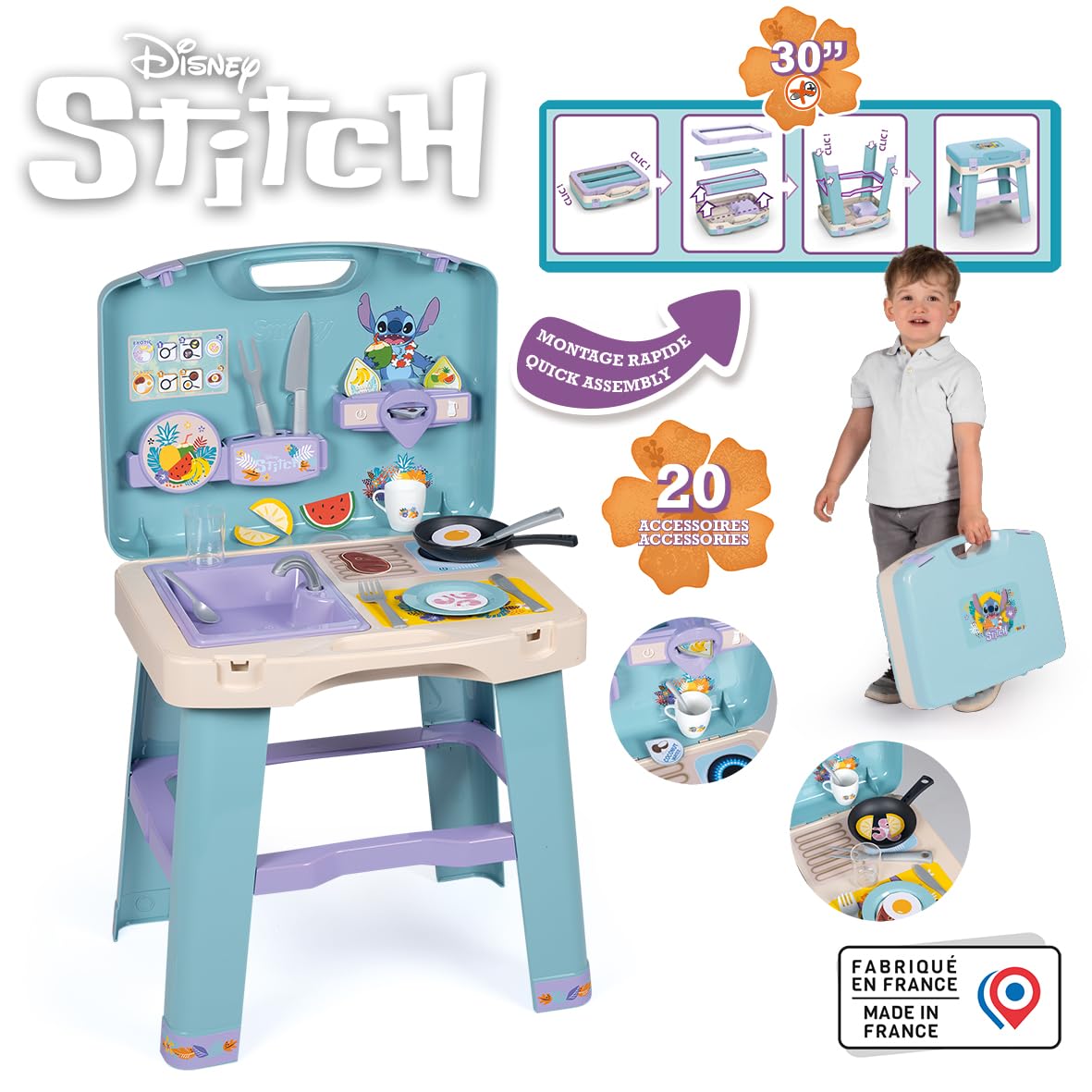 smoby-stitch-spielk-chen-koffer-kinderk-che-20-teilig-ab-3-jahren image 2