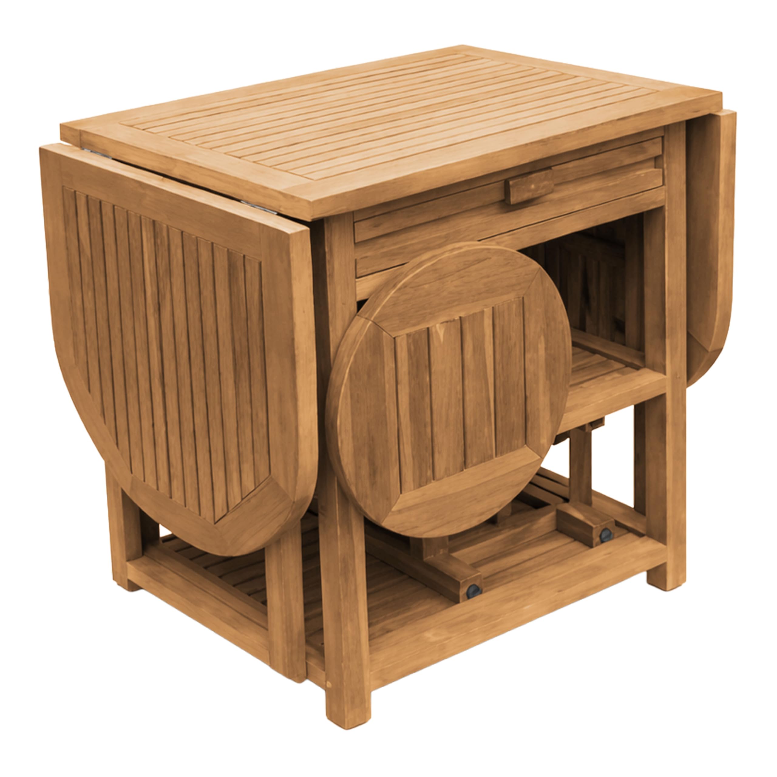 axi-classic-nomani-barset-teak-klappbar-2-hocker image 2