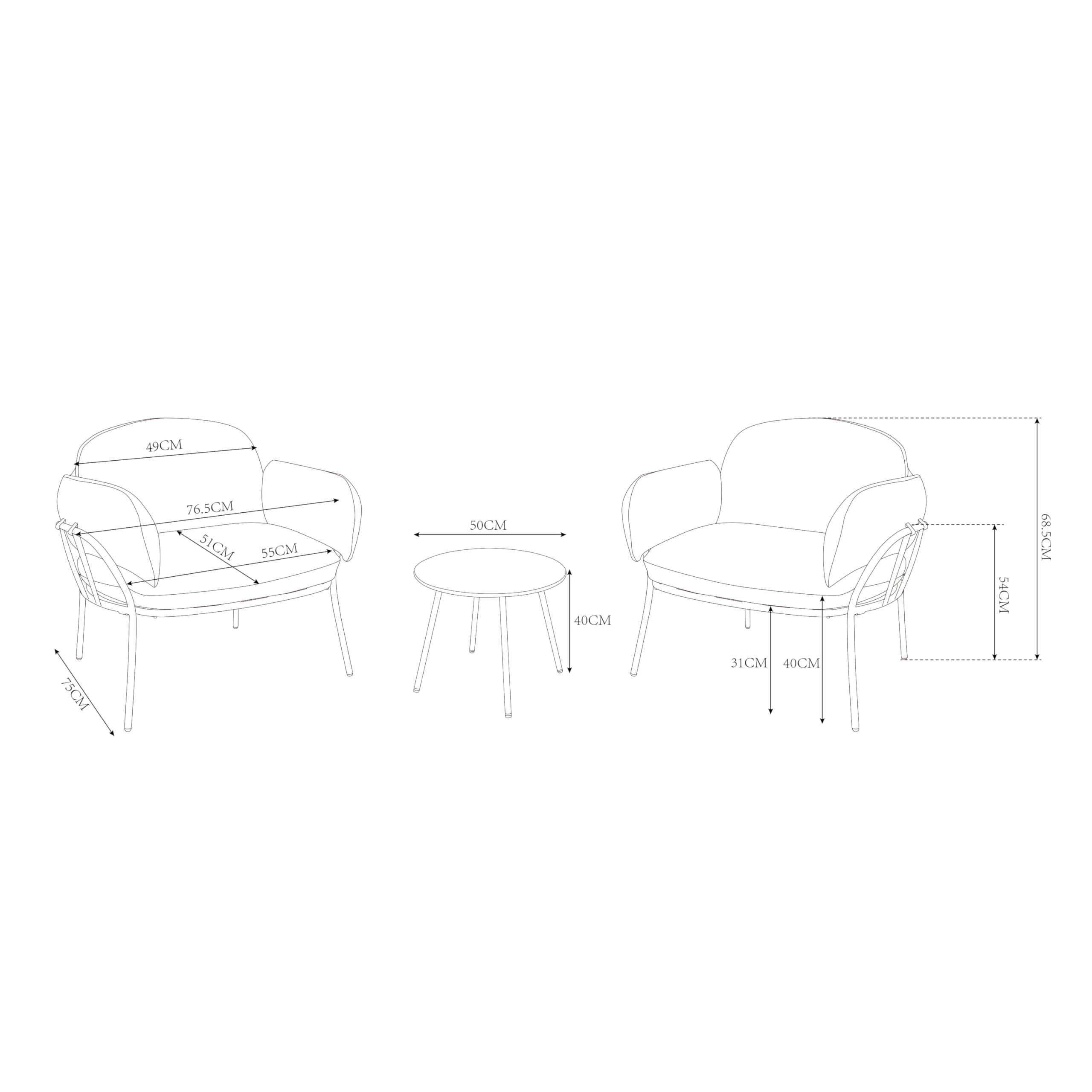 axi-ziva-lounge-set-beige-3-tlg-mit-kissen-2-personen image 2