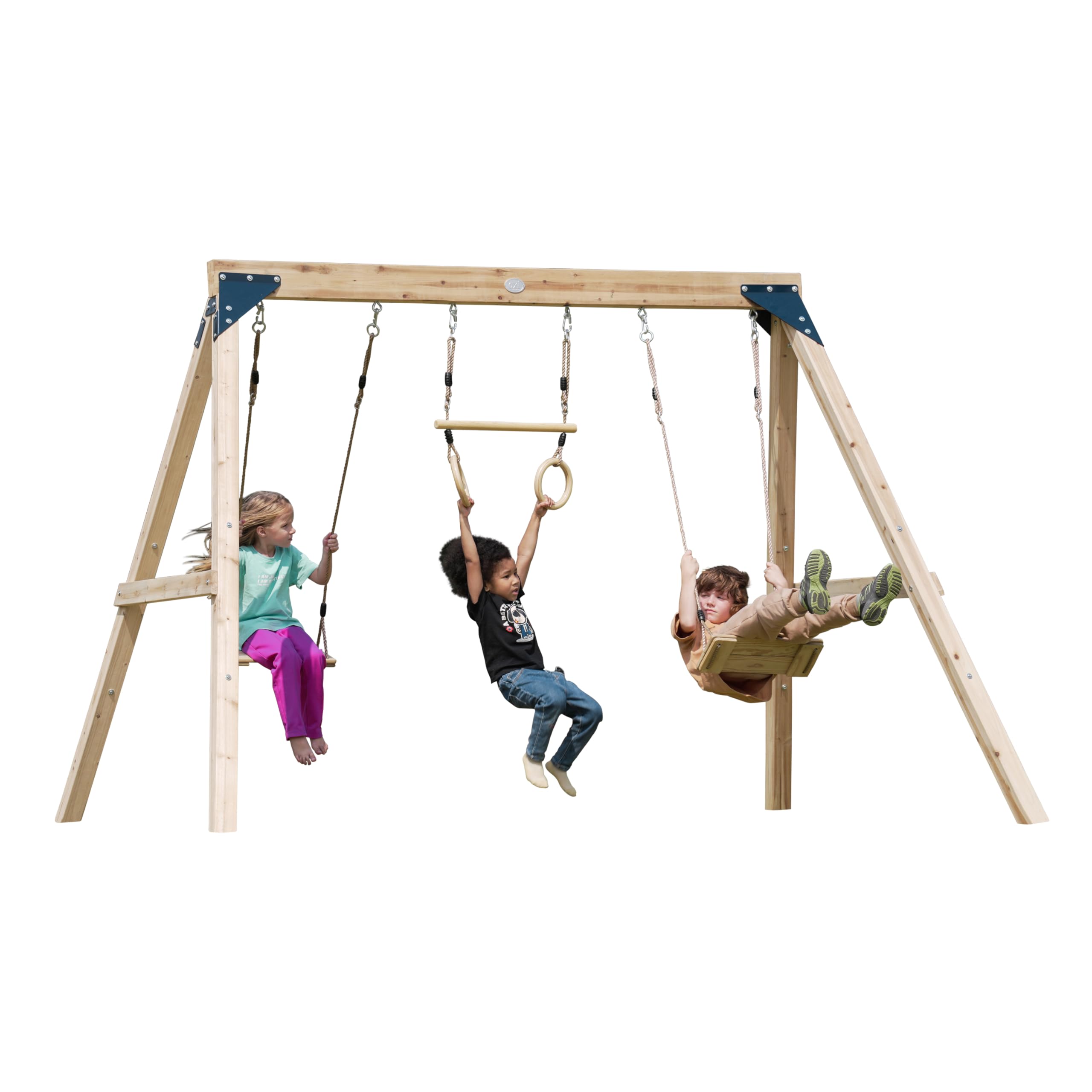 axi-maya-doppelschaukel-holz-braun-mit-trapez image 6