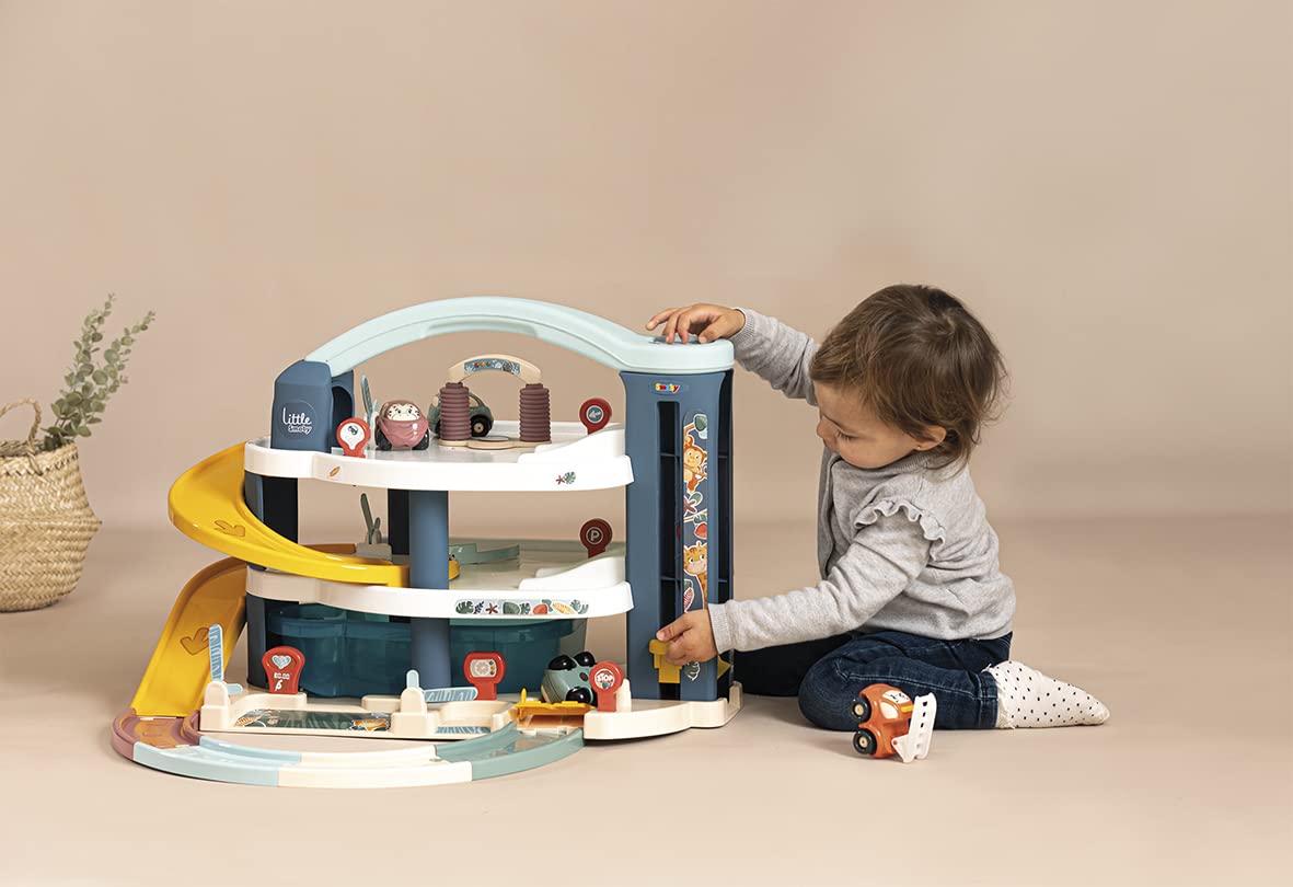 smoby-little-smoby-parkhaus-garage-3-ebenen-mit-auto image 7