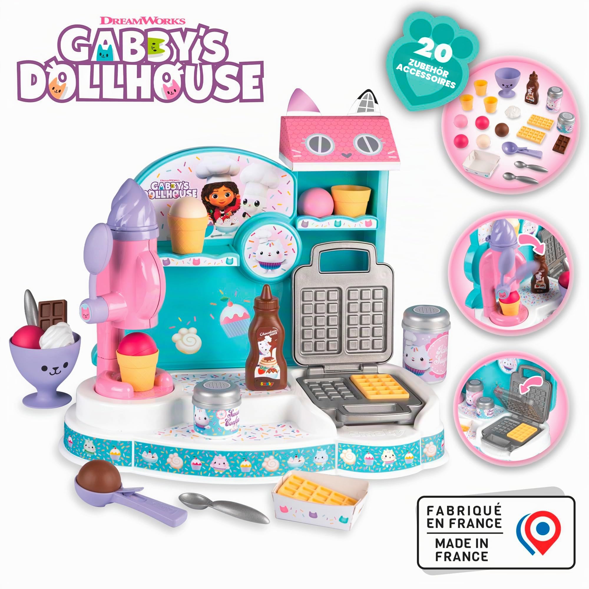 smoby-gabby-s-dollhouse-eisdiele-spiel-eisladen-20-teile-ab-3-j image 2
