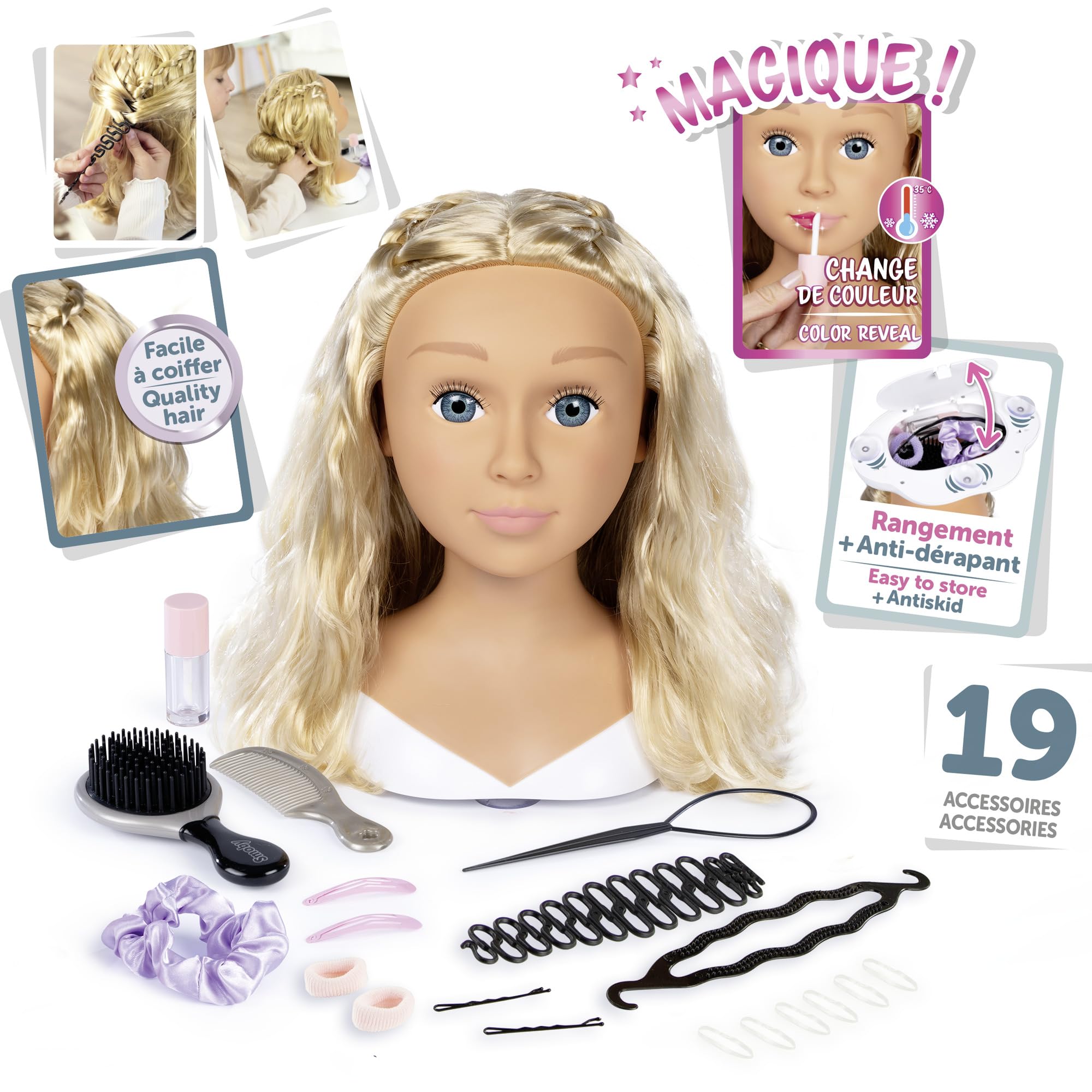 smoby-my-beauty-frisierkopf-blond-puppenkopf-19-teile-zubeh-r image 2