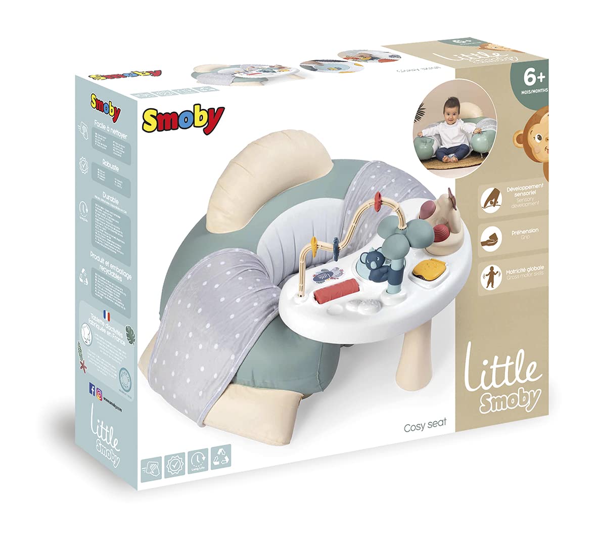 smoby-little-smoby-babysitz-mit-spieltisch-aufblasbar-ab-6-monate image 7