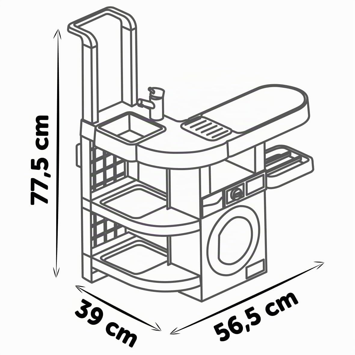 smoby-rowenta-wash-clean-waschk-che-spielset-mit-sound-ab-3-jahre image 6