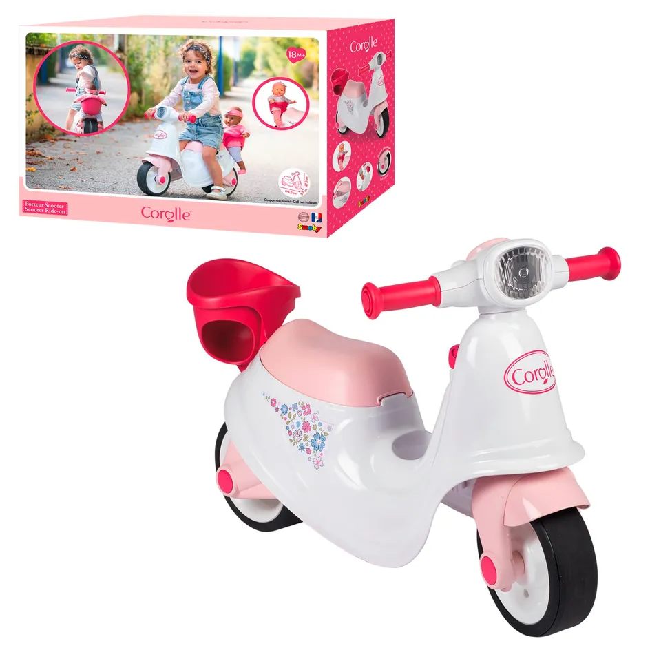 smoby-life-corolle-721002-scooter-roller-mit-puppenablage image 1