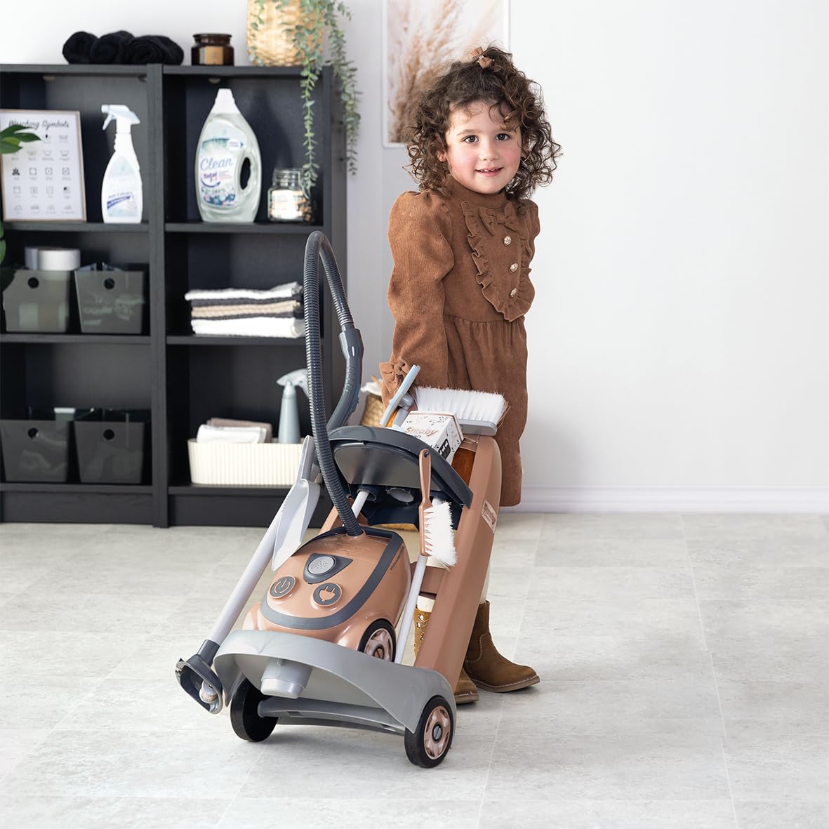 smoby-rowenta-reinigungstrolley-putzwagen-mit-sound image 4