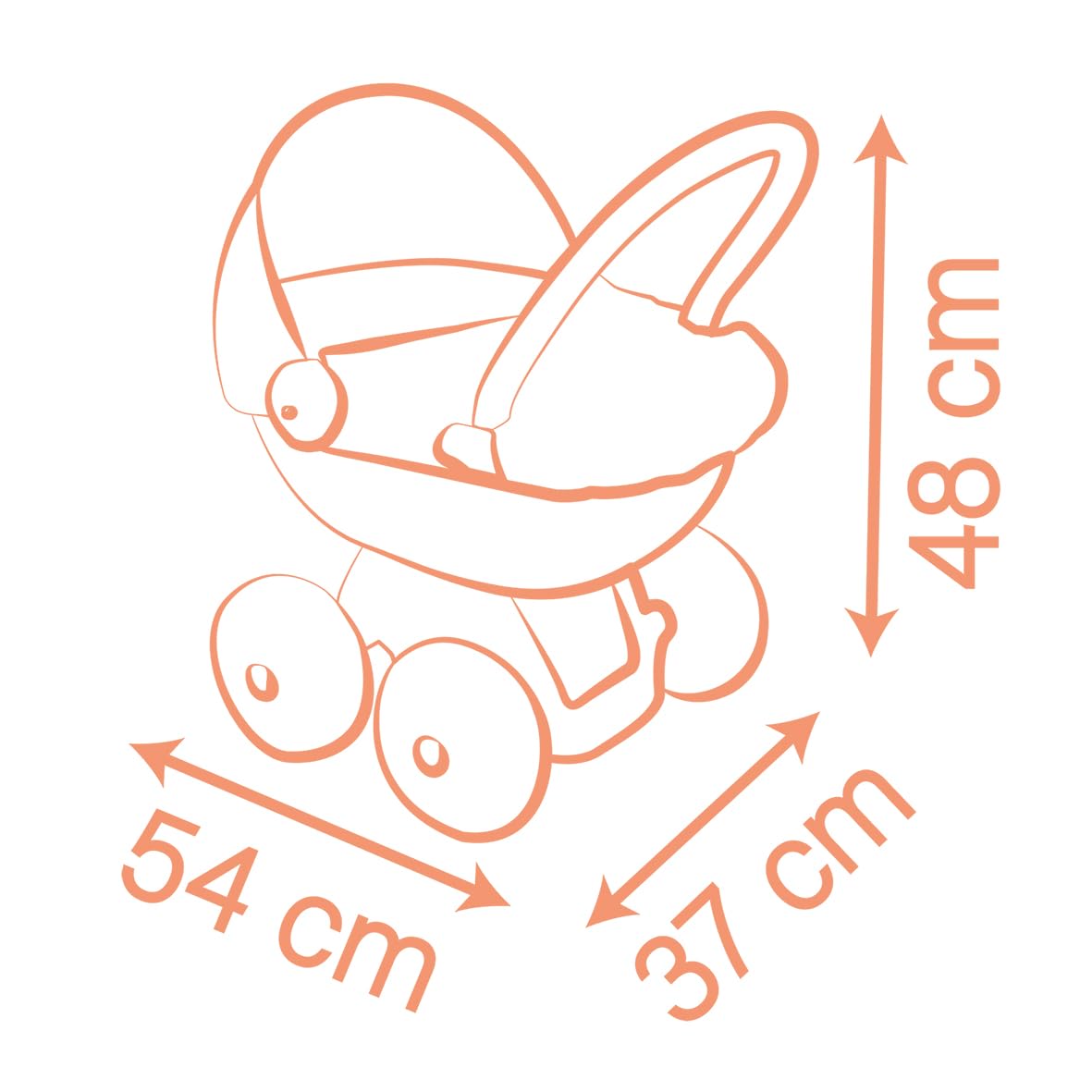 smoby-baby-nurse-puppenwagen-rosa-f-r-42-cm-puppen-leise-r-der image 5