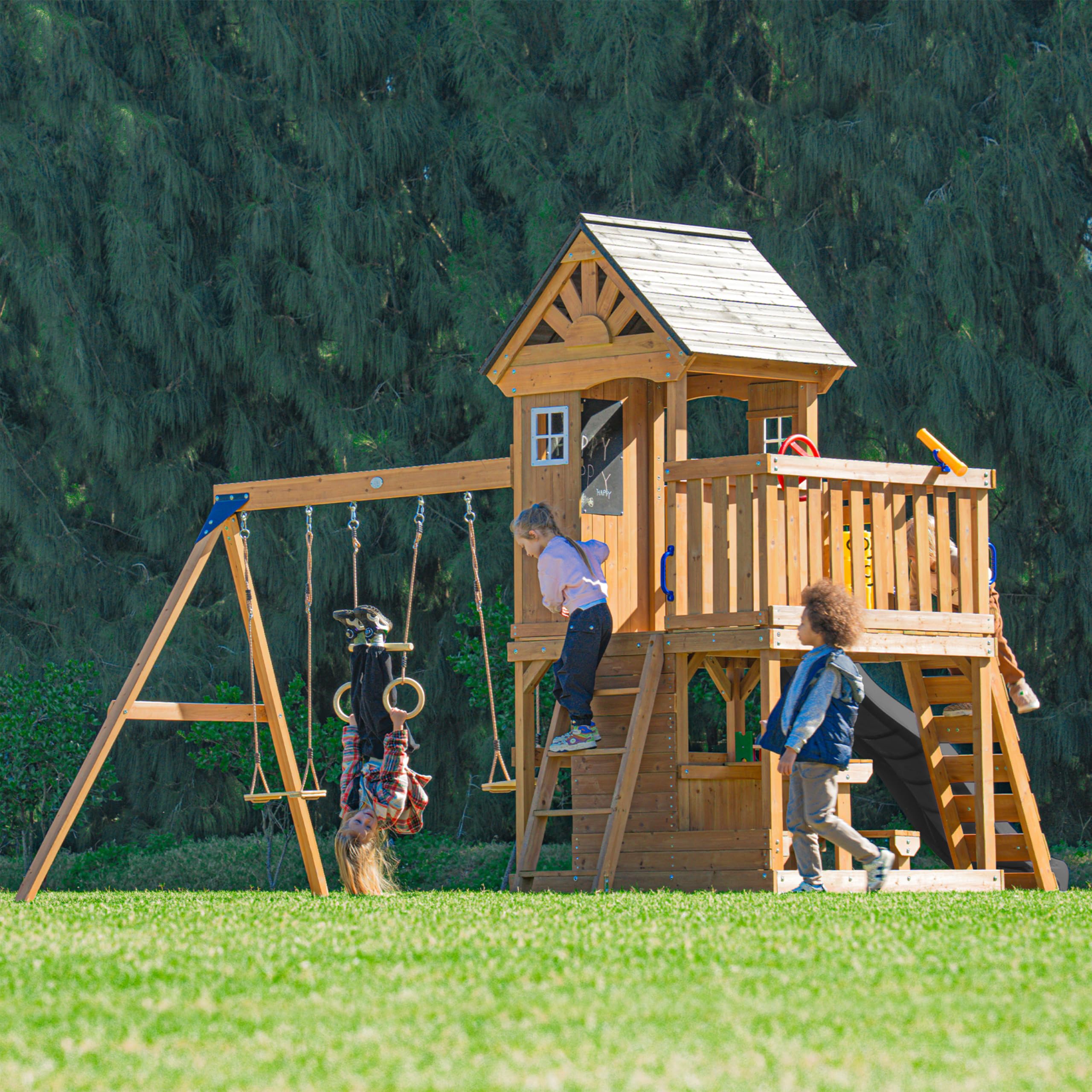 axi-jack-spielturm-holz-pastellblau-rutsche-trapez-220-cm image 5