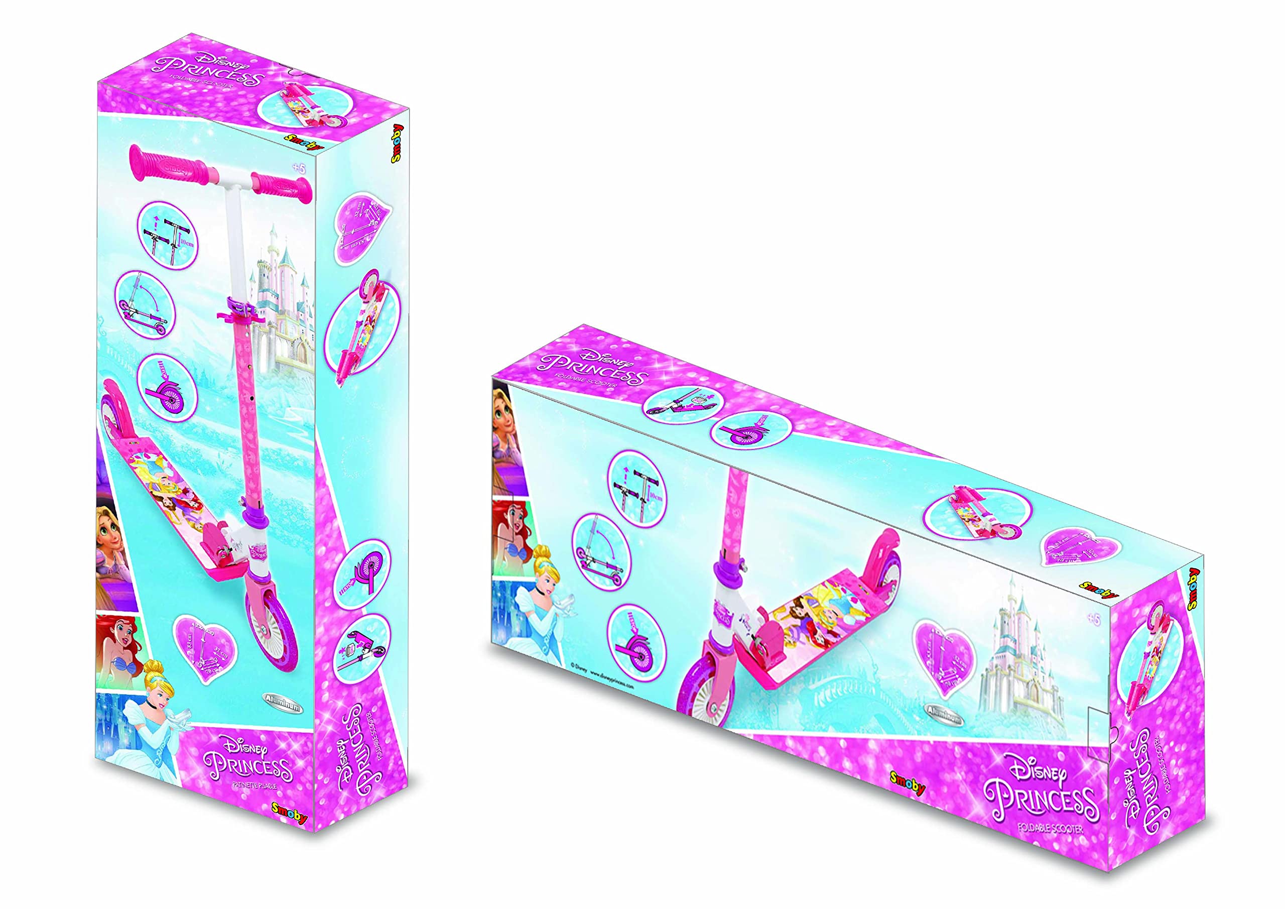 smoby-disney-princess-7600750345-roller-pink-mit-bremse image 3