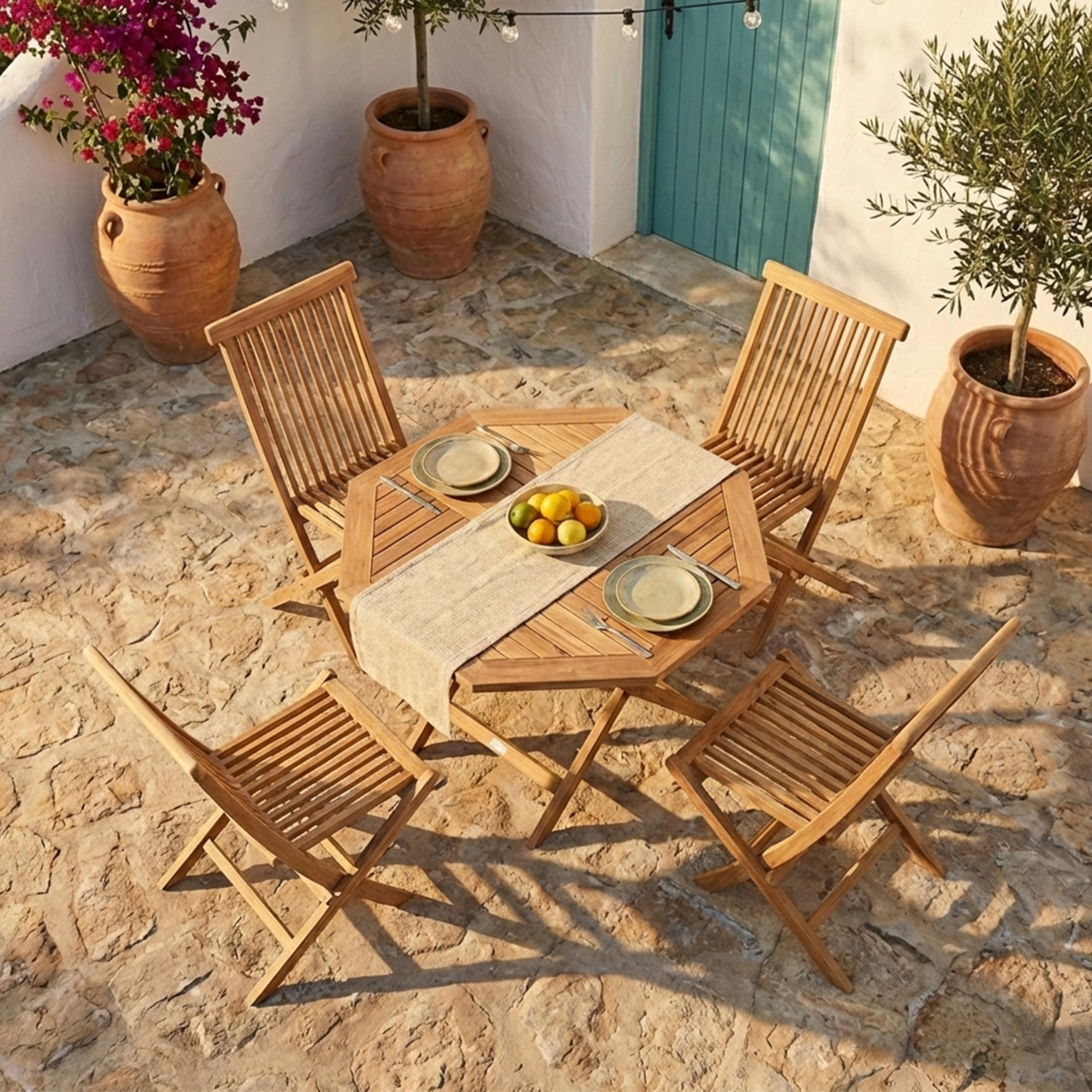axi-sana-mina-gartenset-teakholz-5-teilig-klappbar-4-personen image 3