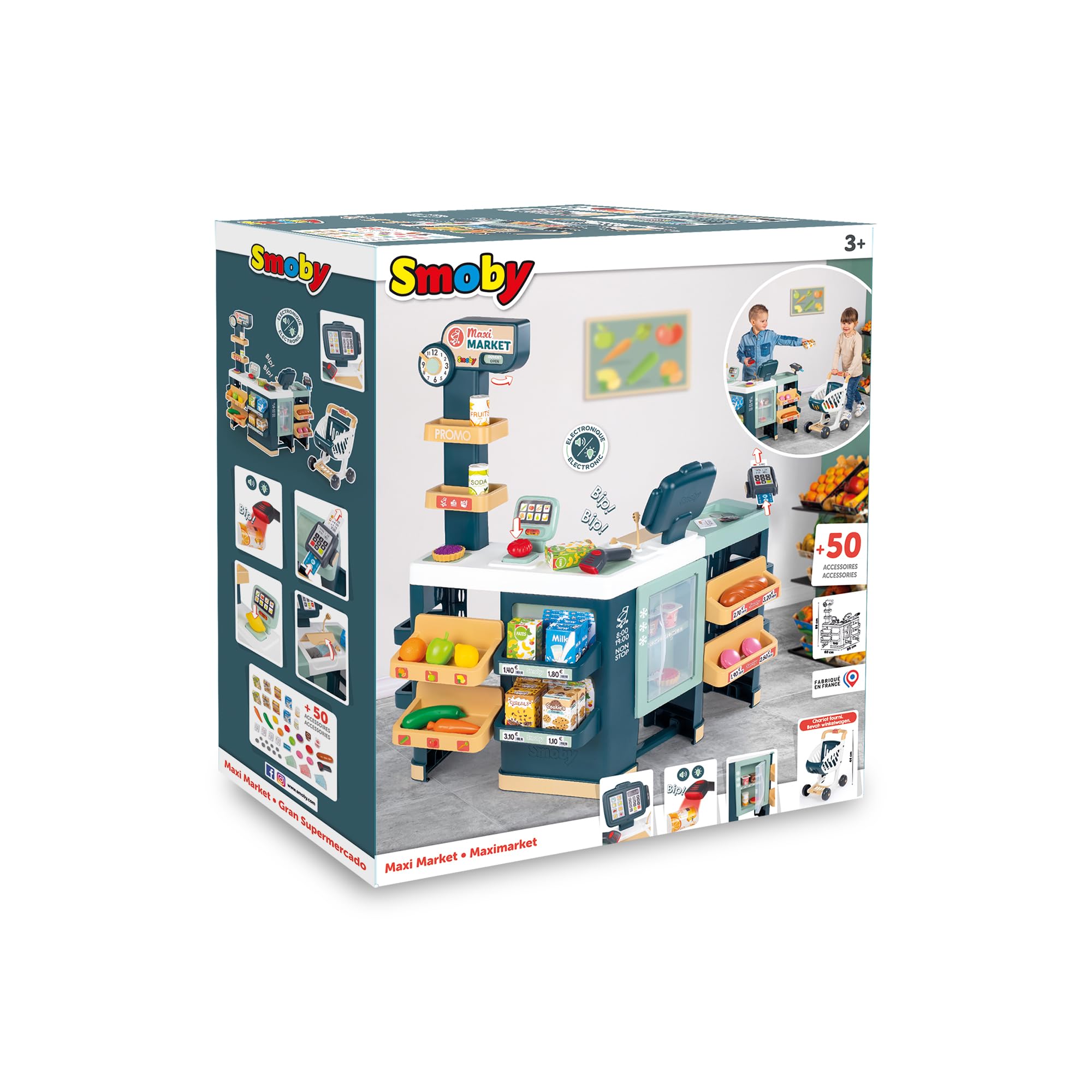smoby-life-supermarkt-maxi-kaufladen-mit-einkaufswagen image 8