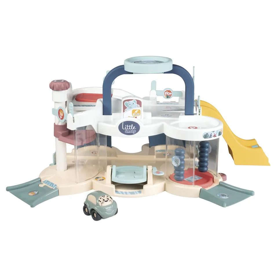 little-smoby-multi-parkgarage-parkhaus-mit-auto-ab-18-m image 1