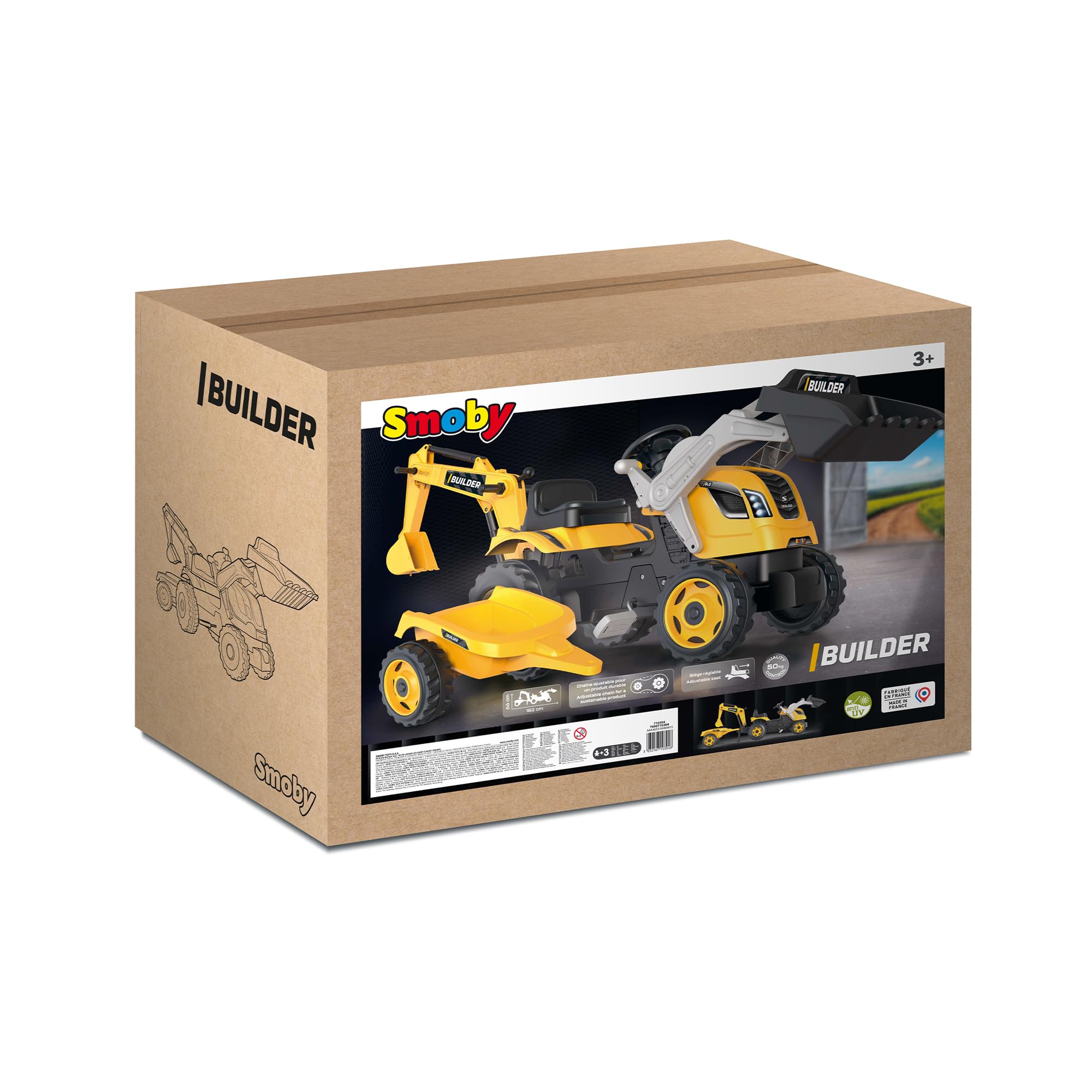 smoby-claas-traktor-builder-max-anh-nger-schaufel image 6