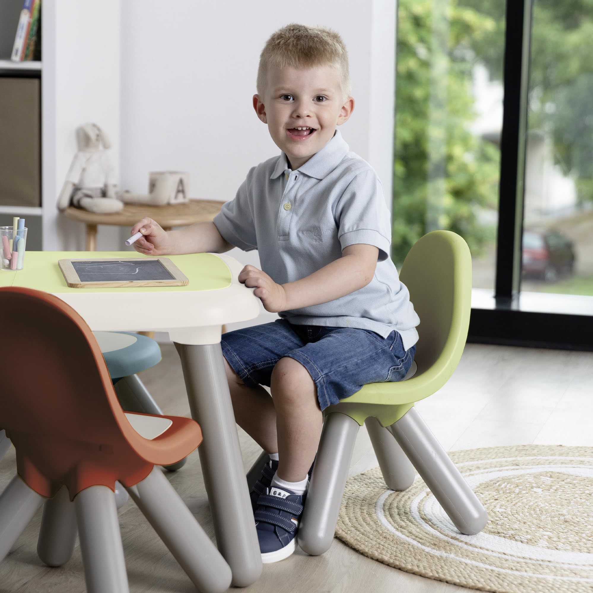 smoby-life-kinderstuhl-terrakotta-recycled-kunststoff image 2