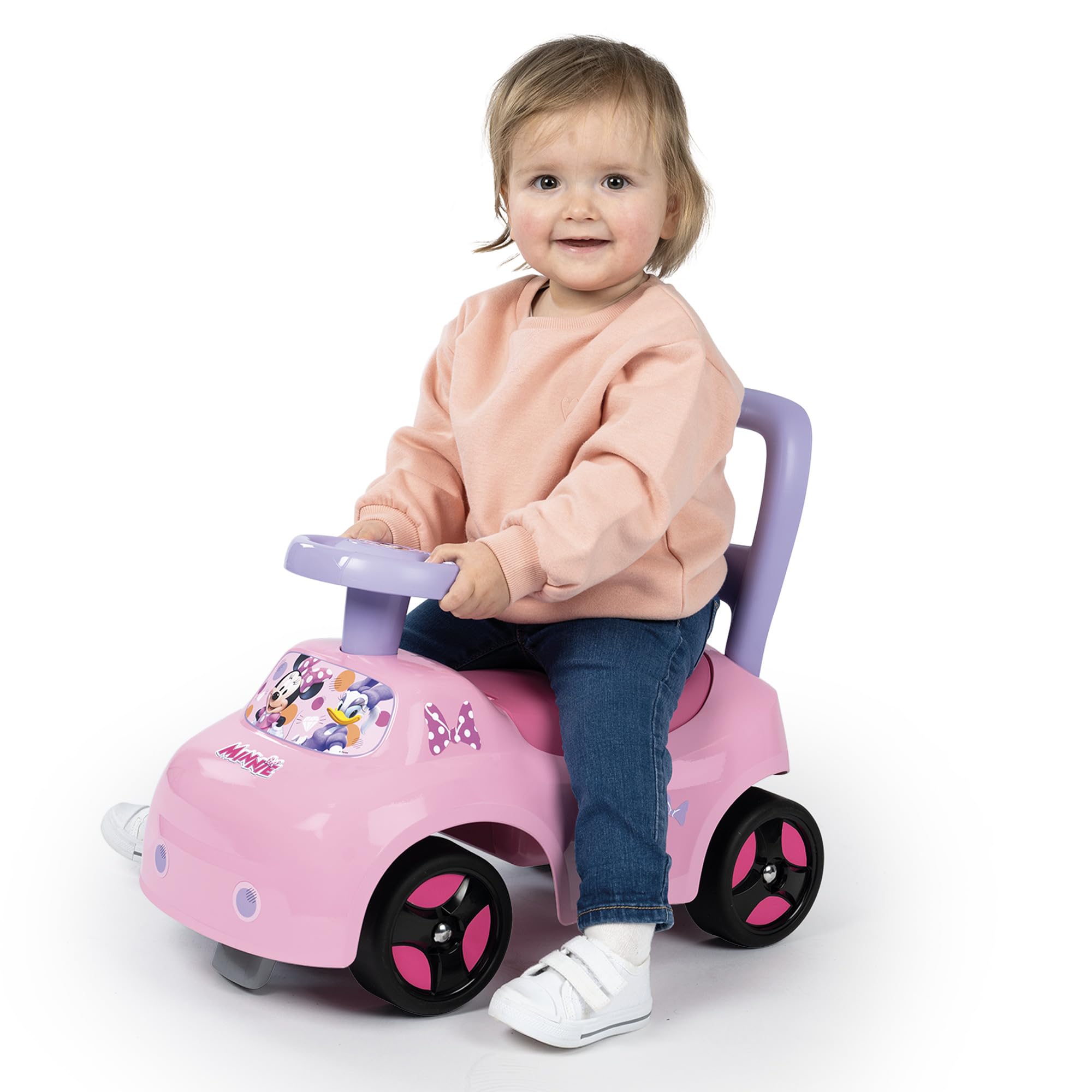 smoby-disney-minnie-mouse-rutscher-auto-hupe-staufach-10-mon image 4