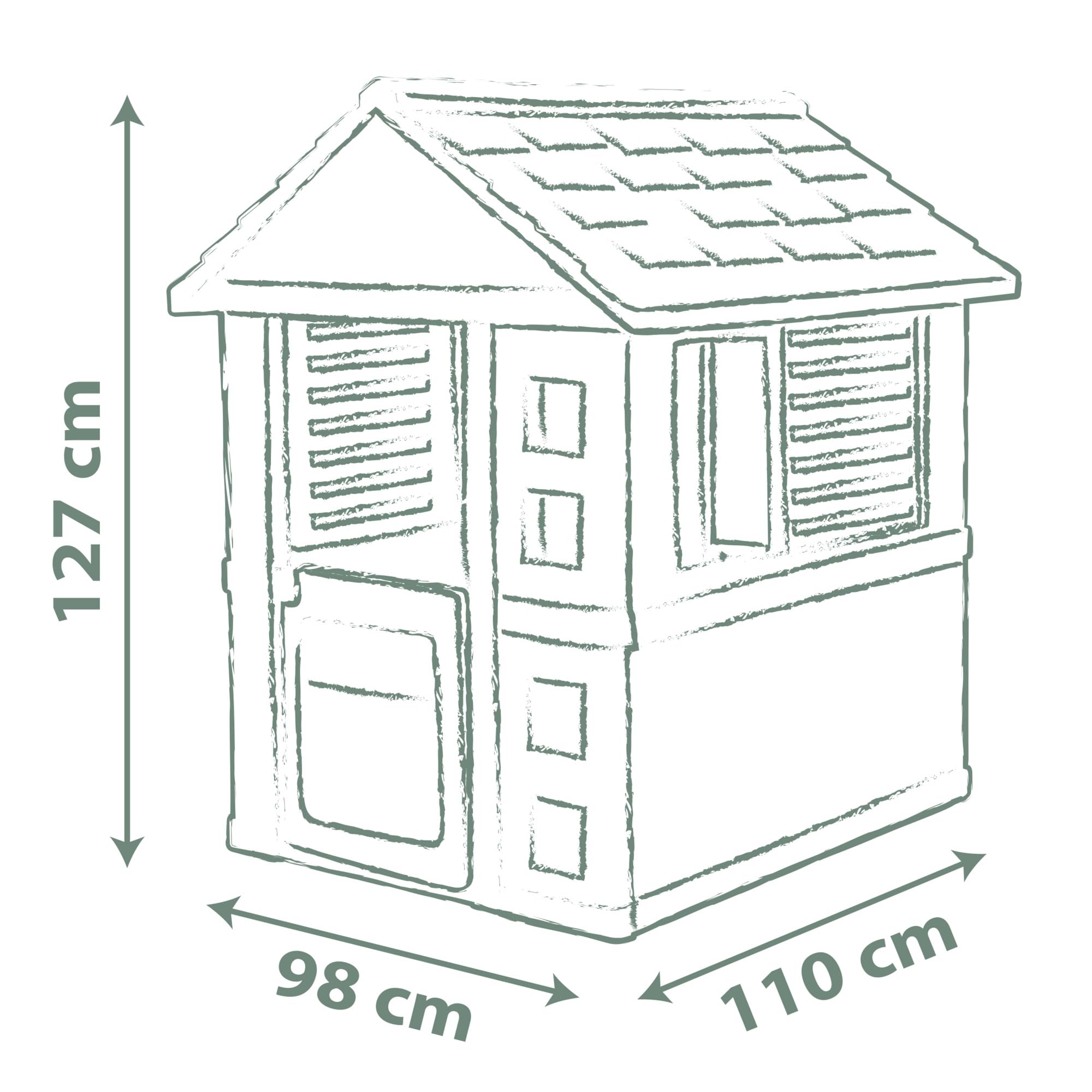 smoby-life-jolie-spielhaus-recycelt-wetterfest-98x110-cm image 5