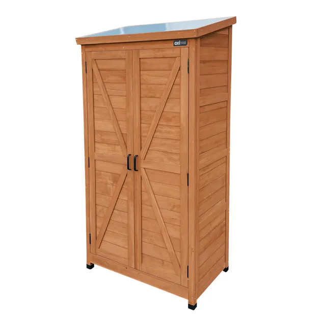 axi-hugo-gartenschrank-holz-braun-3-ablagen-85x52x174-cm image 1