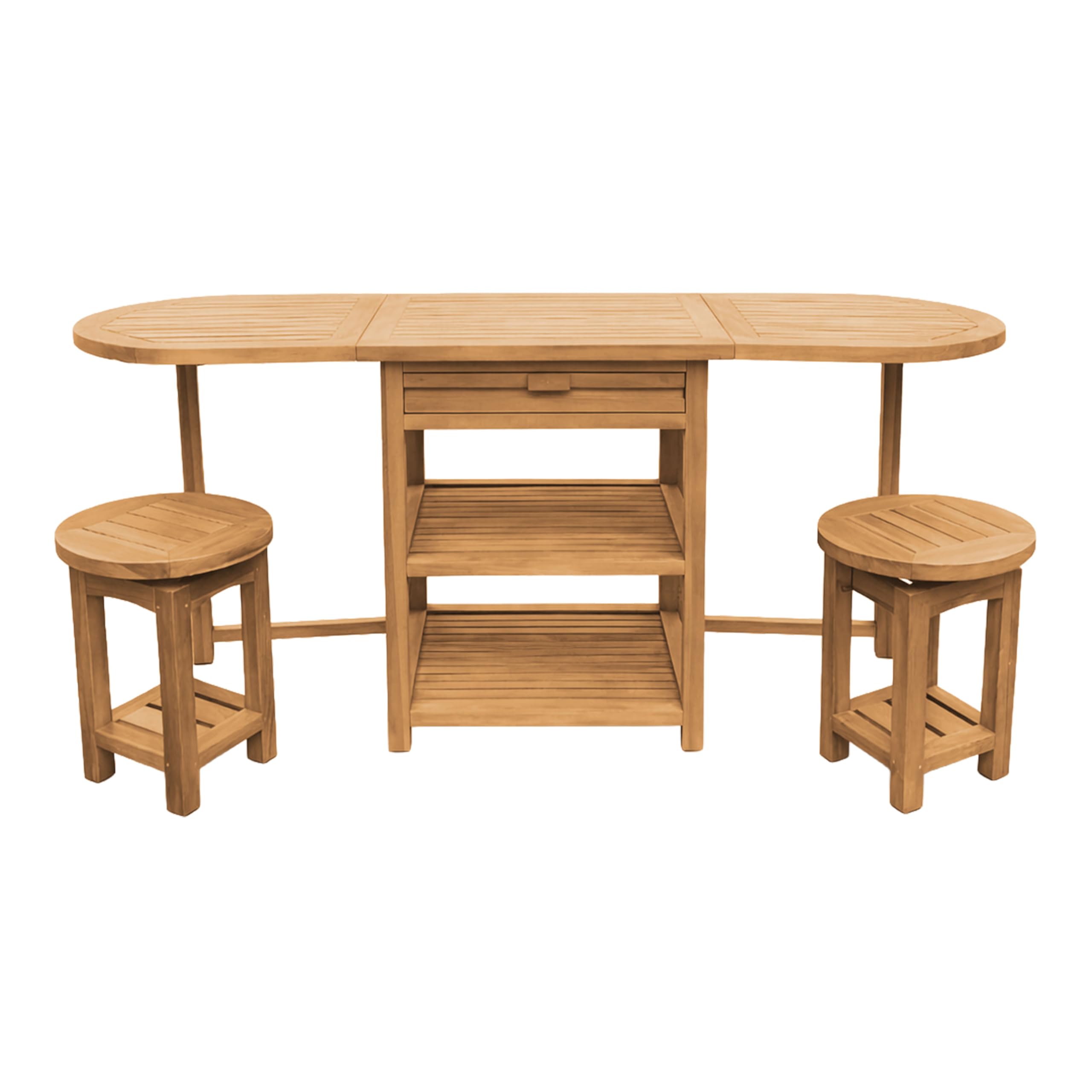 axi-classic-nomani-barset-teak-klappbar-2-hocker image 1