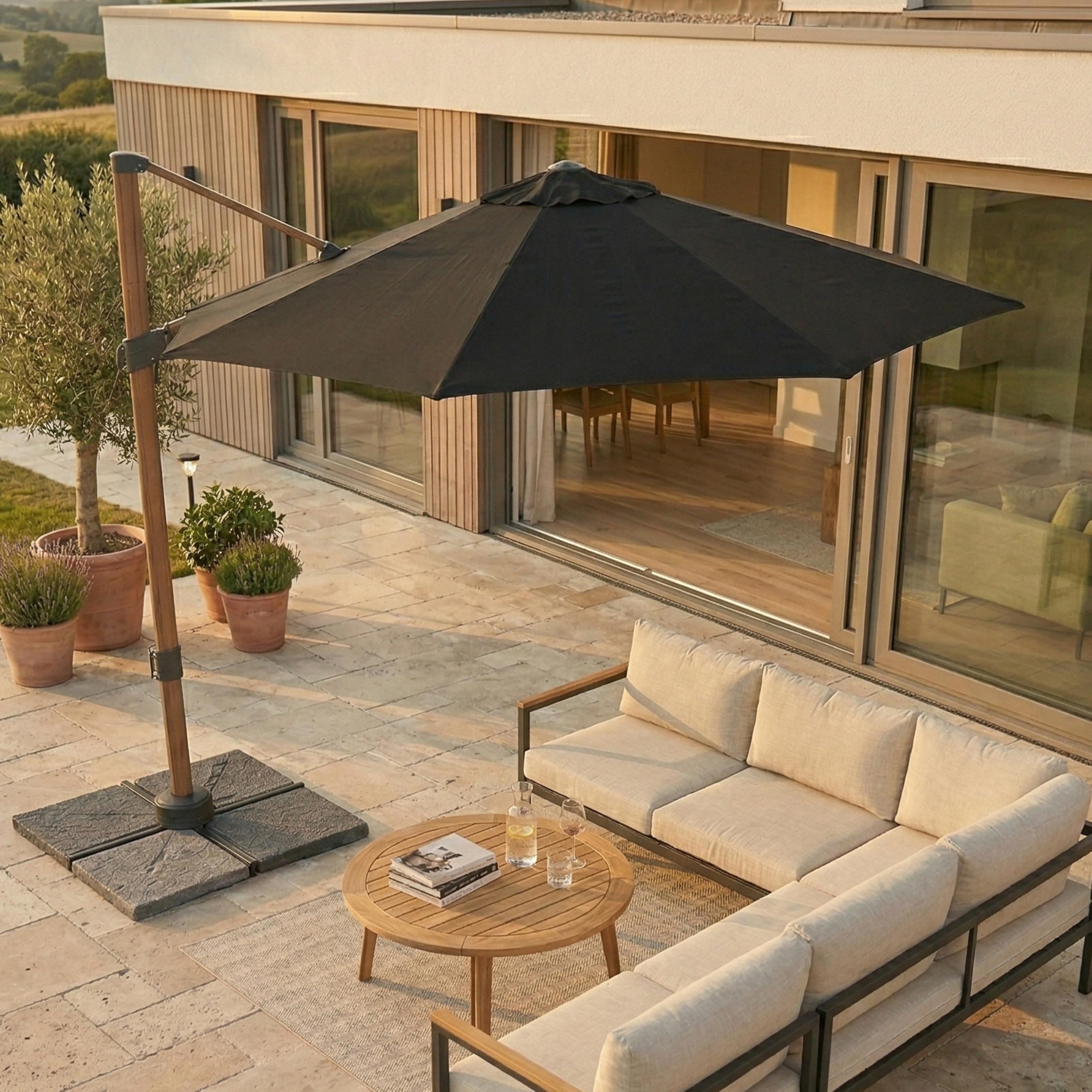 axi-classic-solis-ampelschirm-300-cm-holzoptik-grau image 3