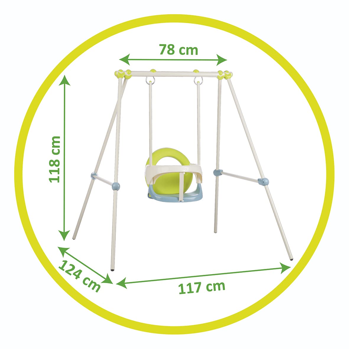 smoby-life-baby-swing-schaukelgestell-metall-120-cm-25-kg image 2