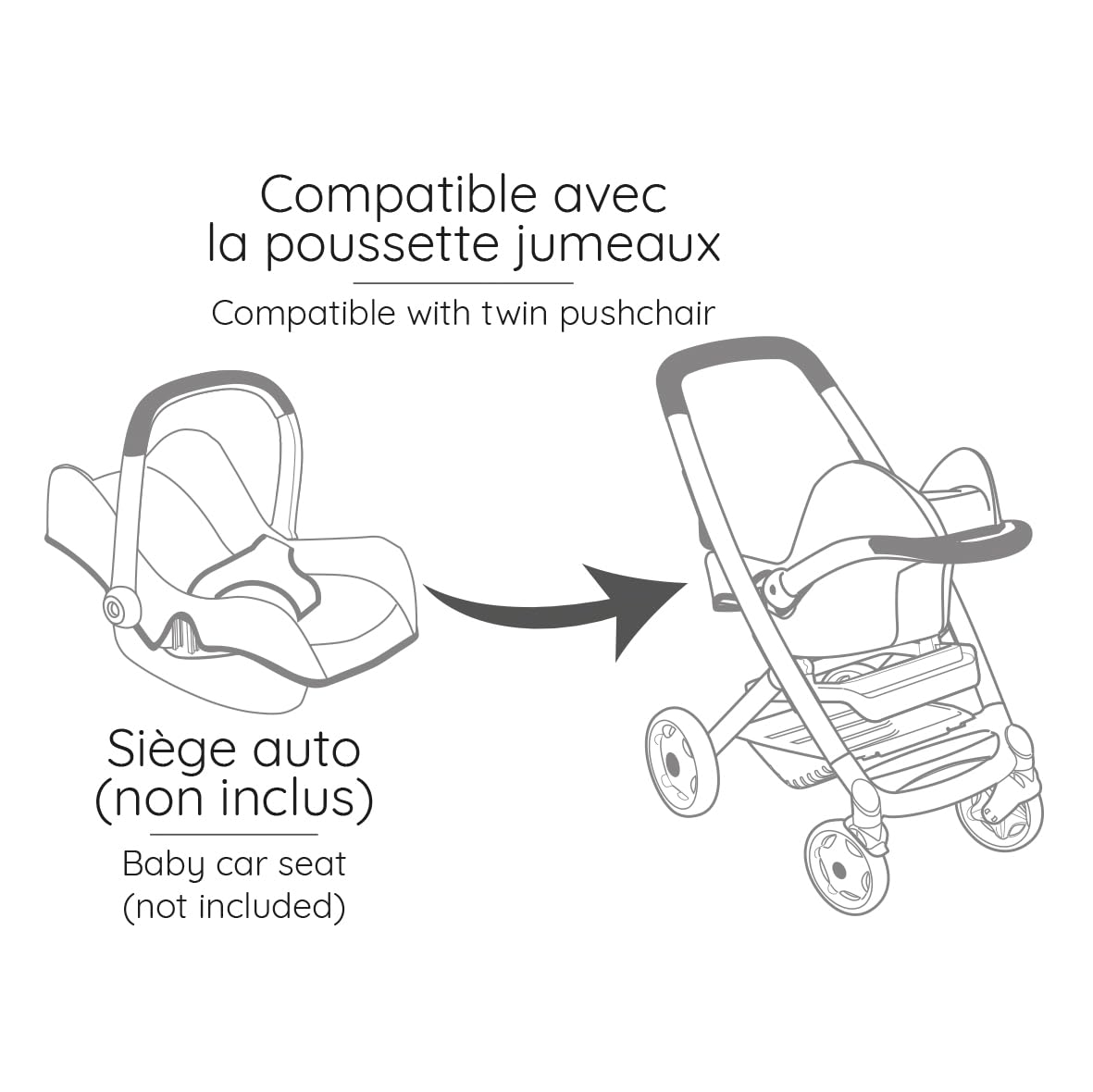 smoby-maxi-cosi-zwillings-puppenwagen-42-cm-ab-3-jahren image 3