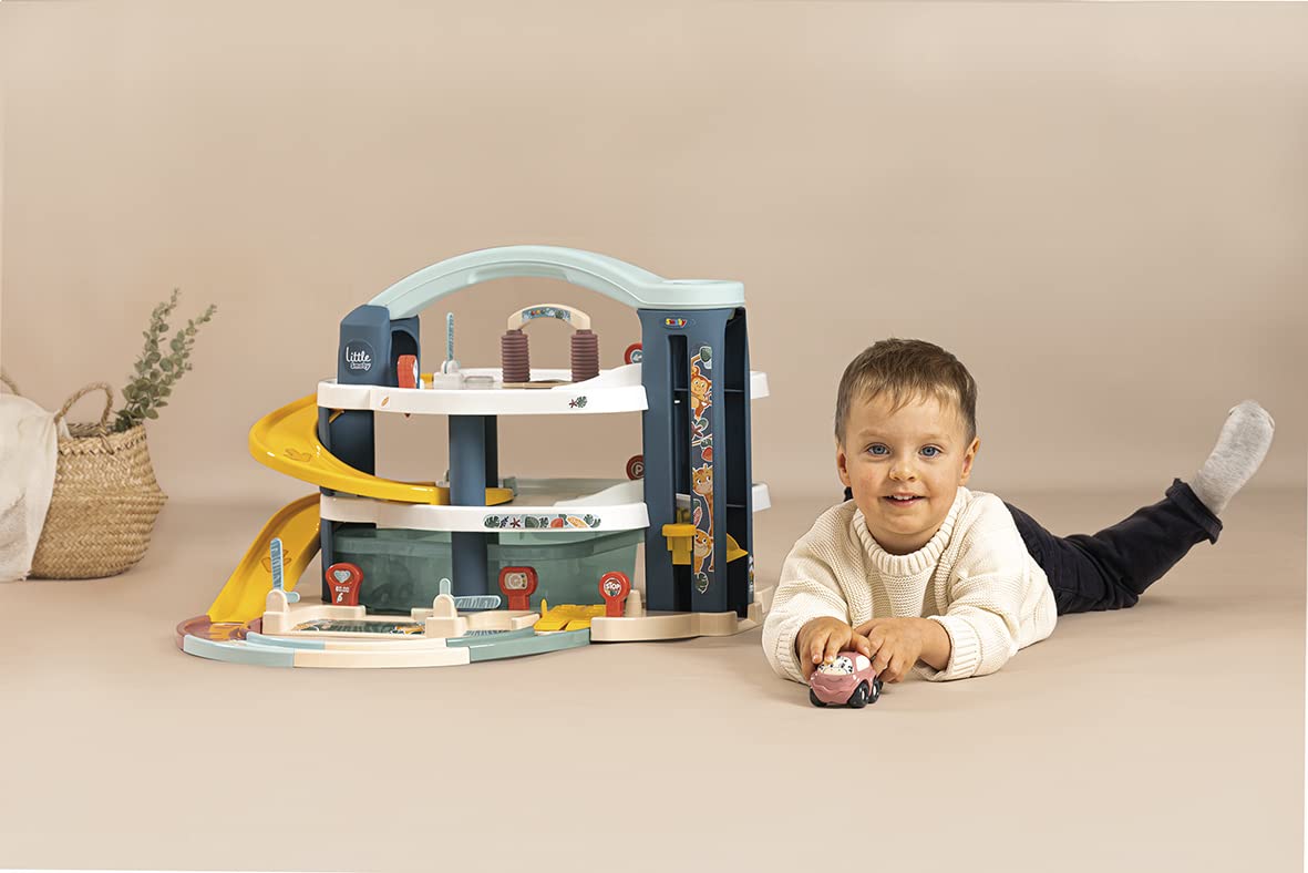 smoby-little-smoby-parkhaus-garage-3-ebenen-mit-auto image 6